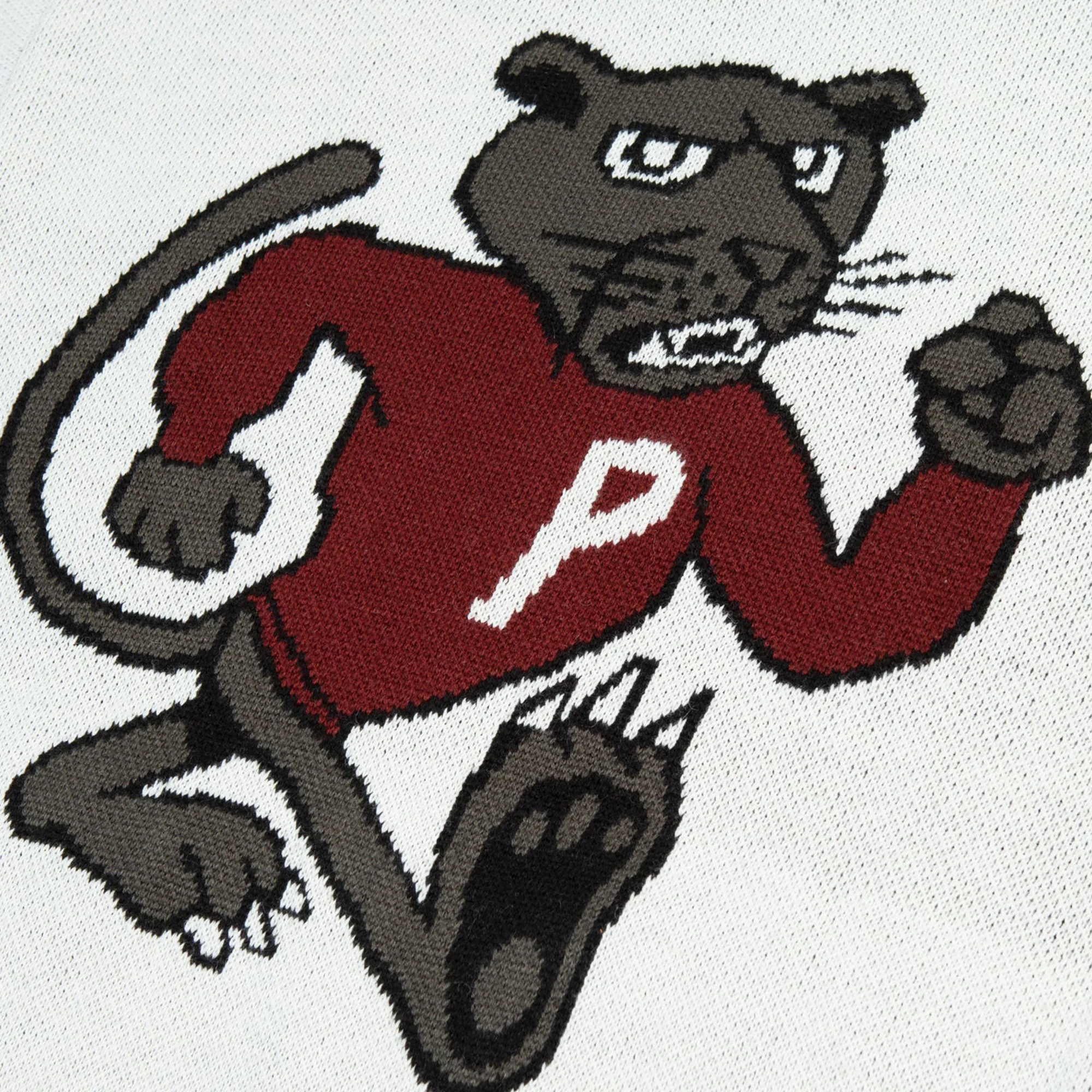 Patta Mens Cartoon Knitted Jacket 'Whitecap Gray' - Image 4