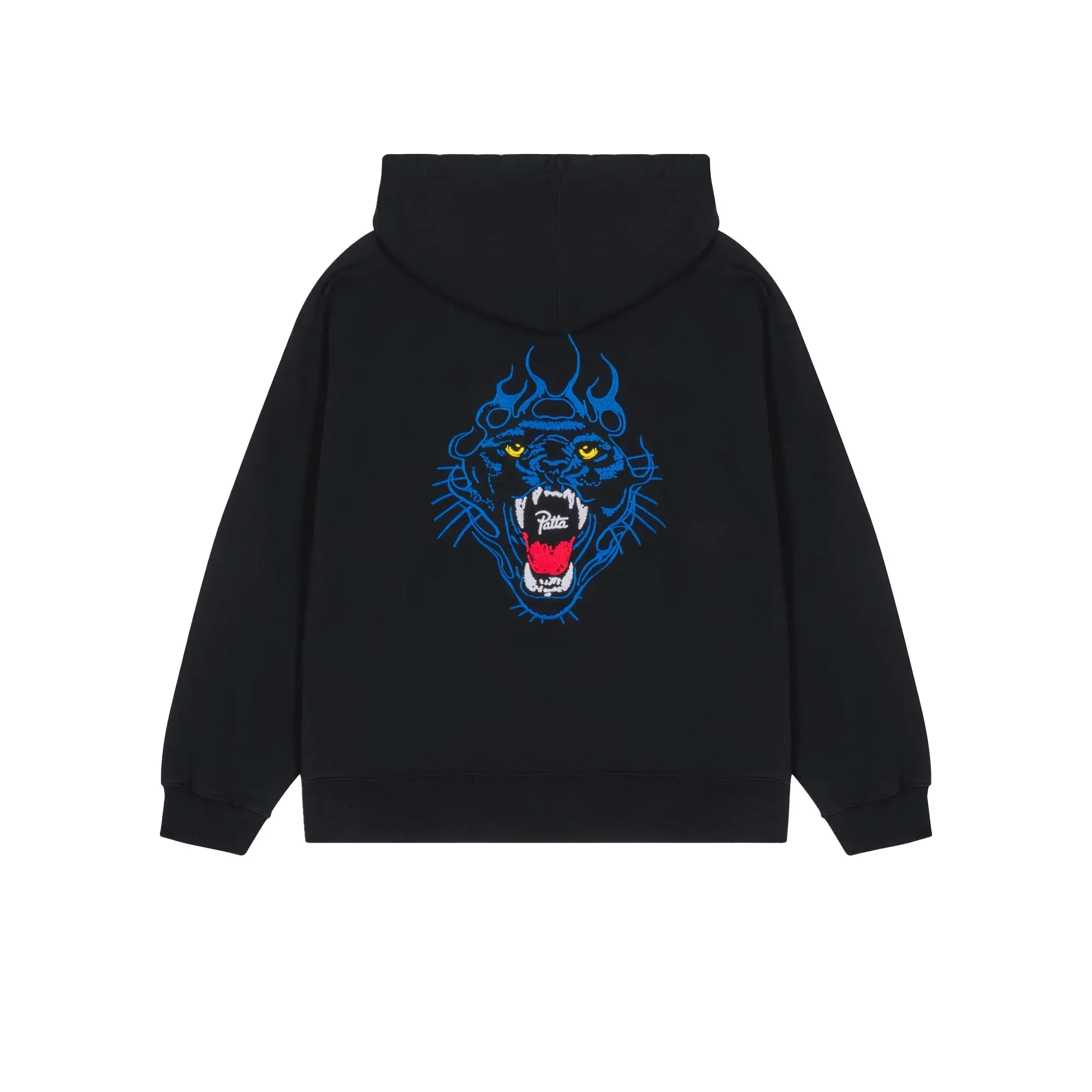 Patta Mens Embroidered Fire Panther Hoodie - Image 3
