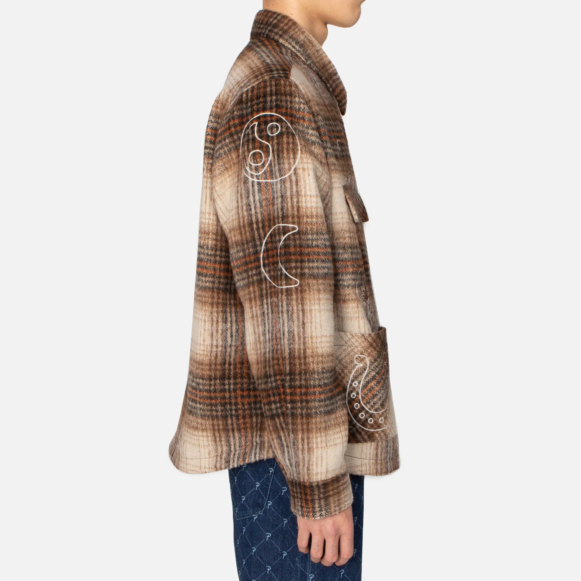 Patta Mens Lucky Charm Shirt Jacket 'Lucky Check' - Image 4