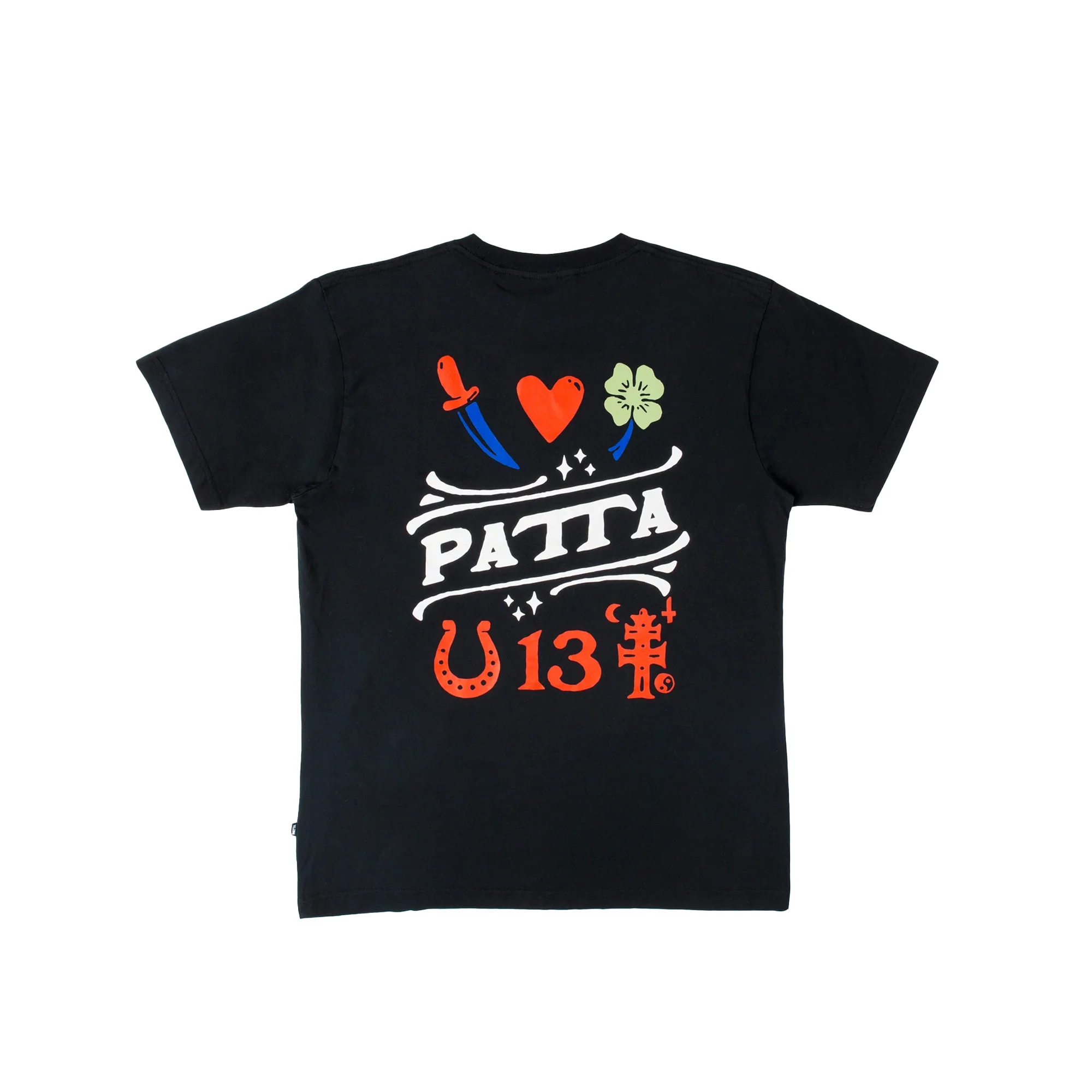 Patta Mens Lucky Charm T-Shirt 'Black' - Image 2