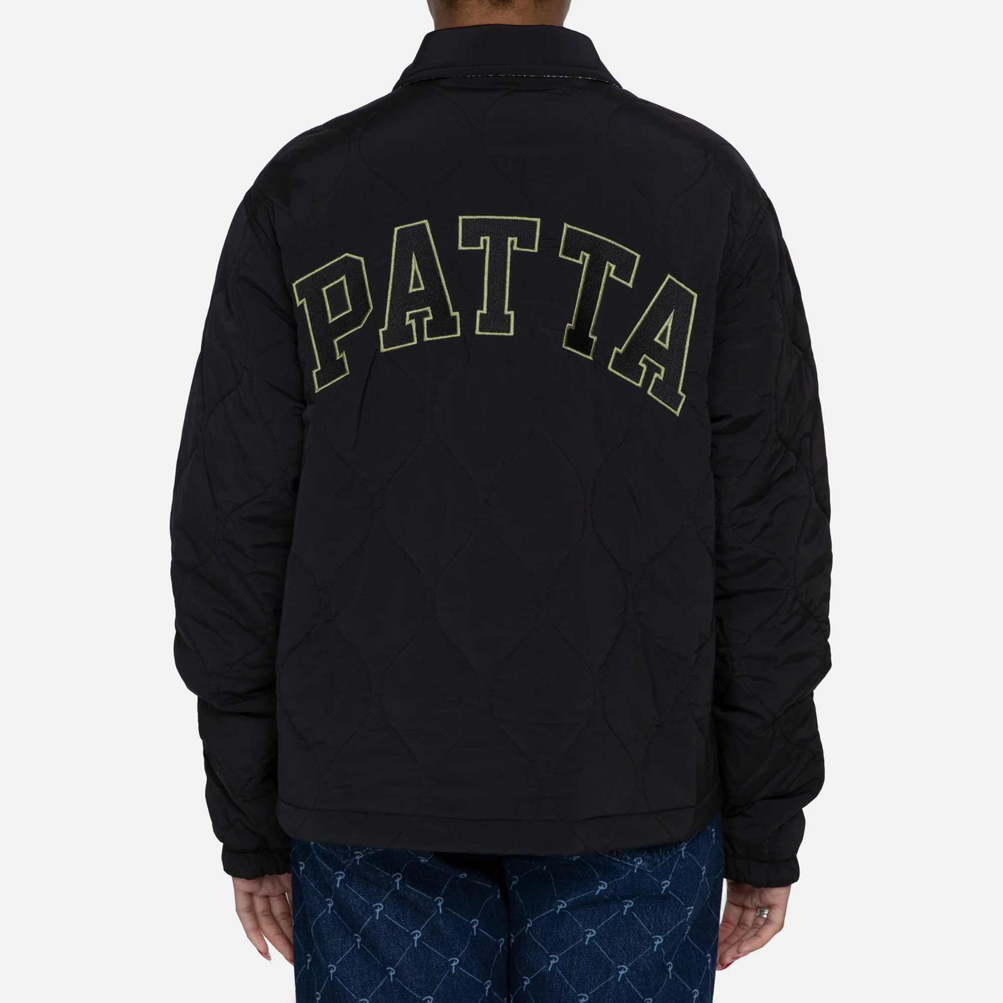 Patta Mens Paisley Reversible Jacket 'Black/Paisley' - Image 2