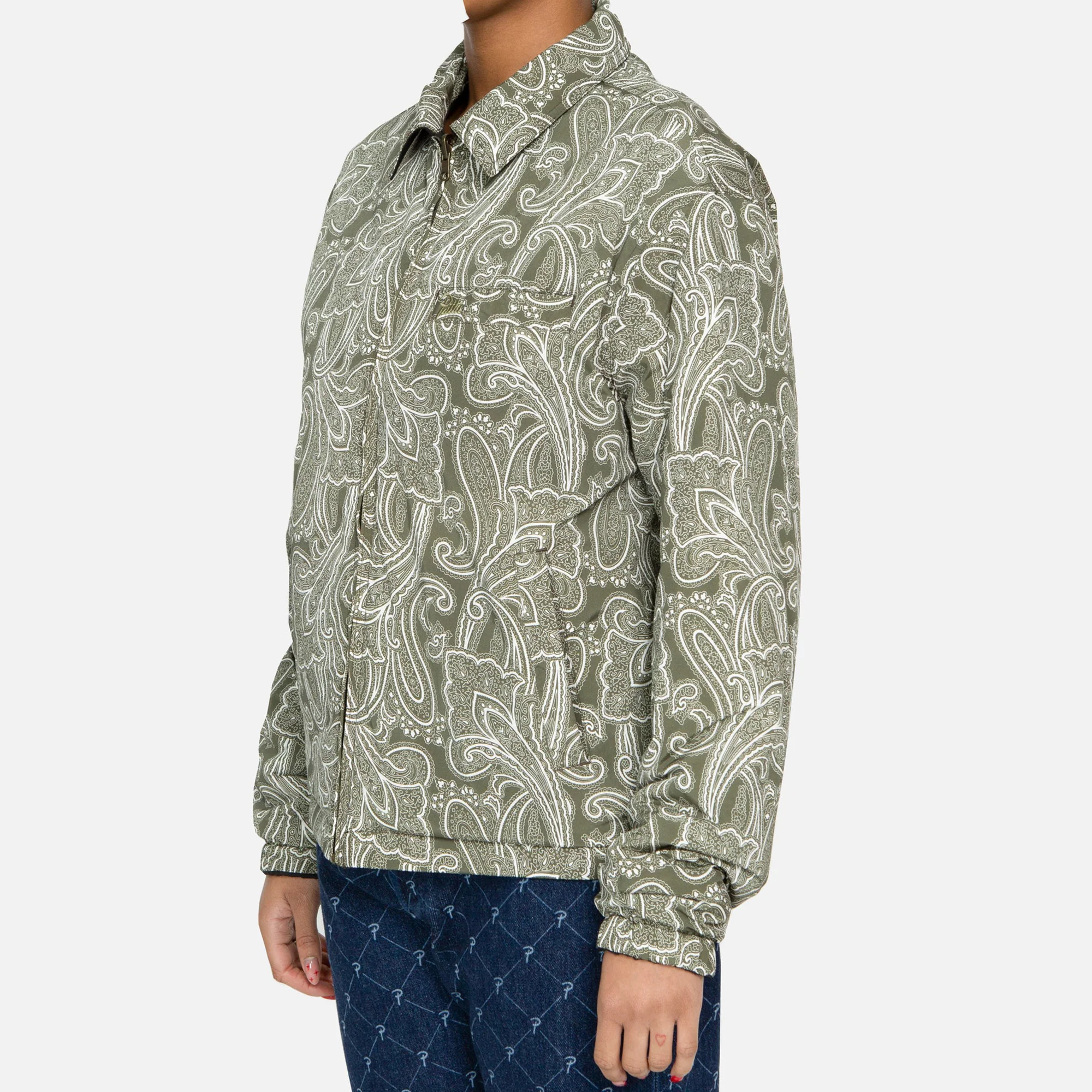 Patta Mens Paisley Reversible Jacket 'Black/Paisley' - Image 3