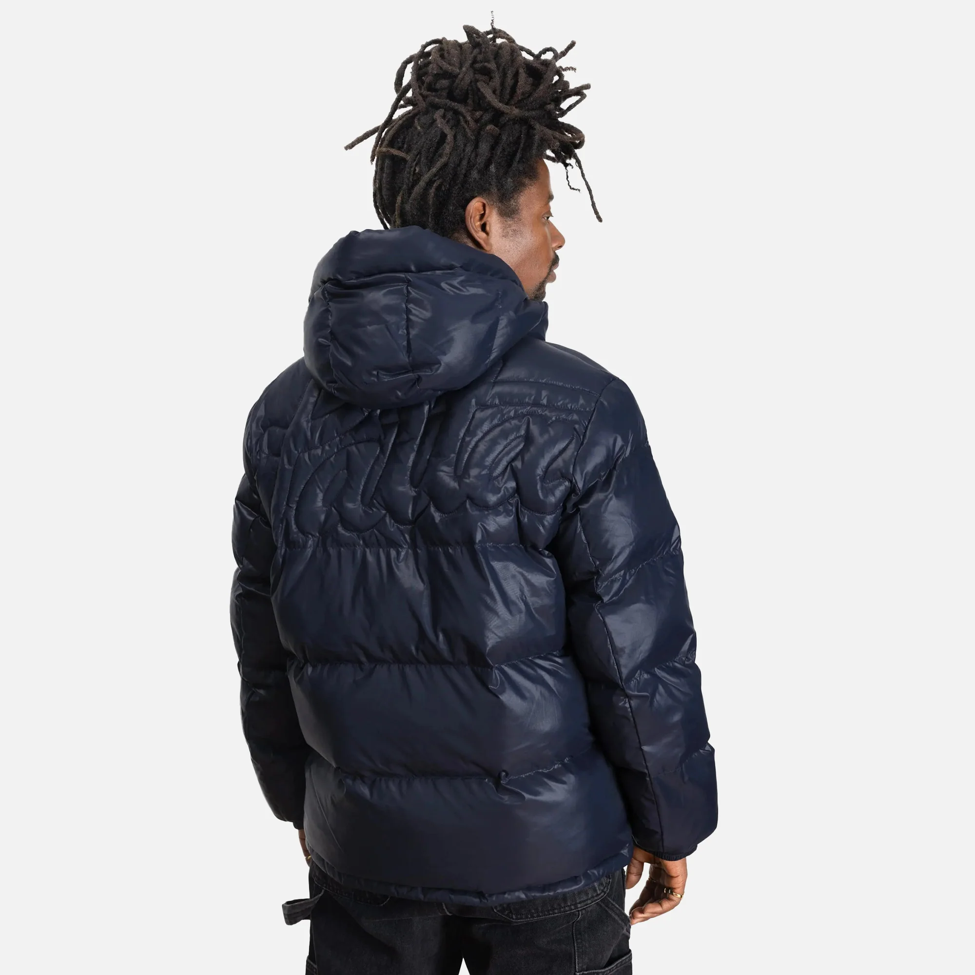 Patta Mens Quilted Script Logo Puffer Jacket - Image 2