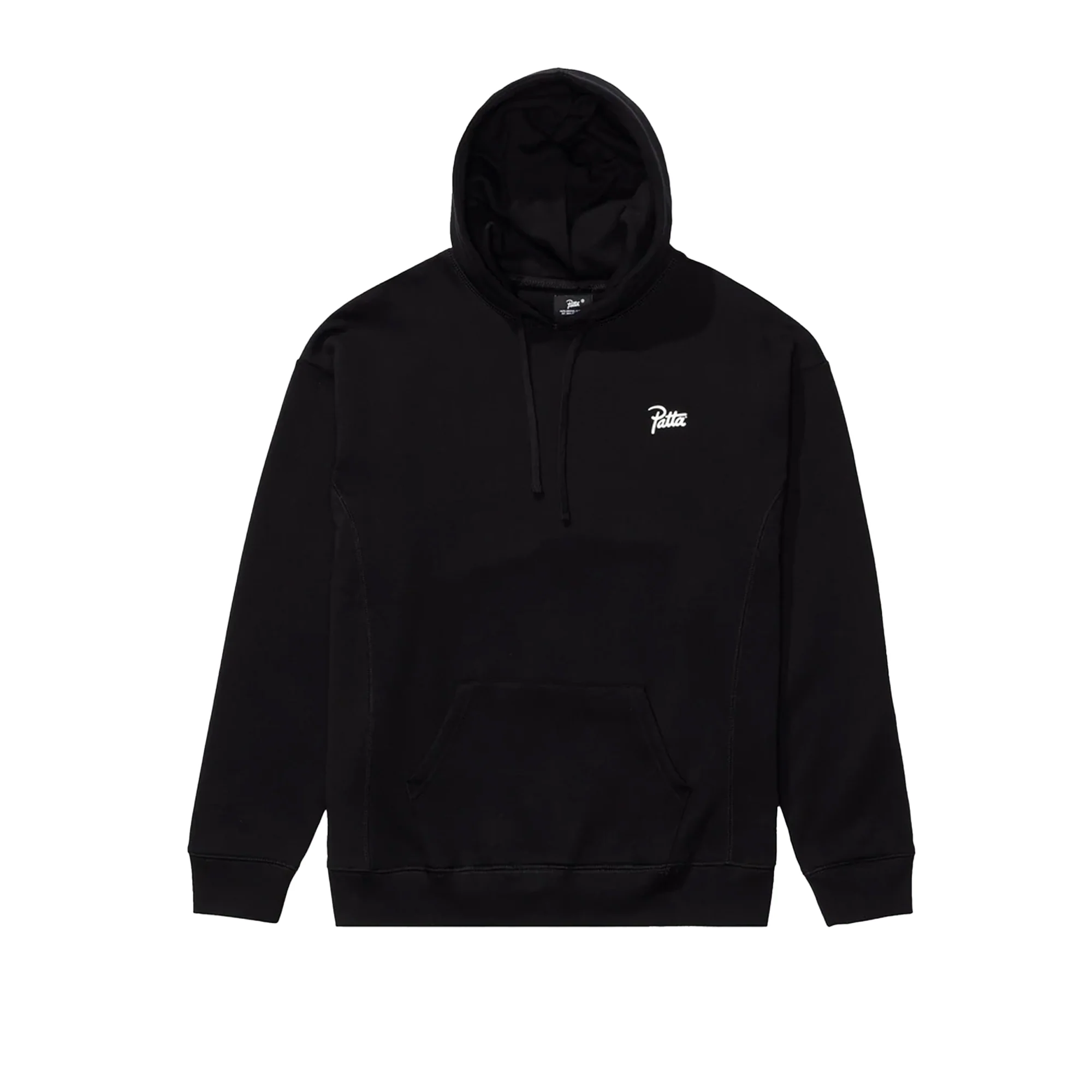 Patta Mens Worldwide Patch Hooded Sweater 'Black'