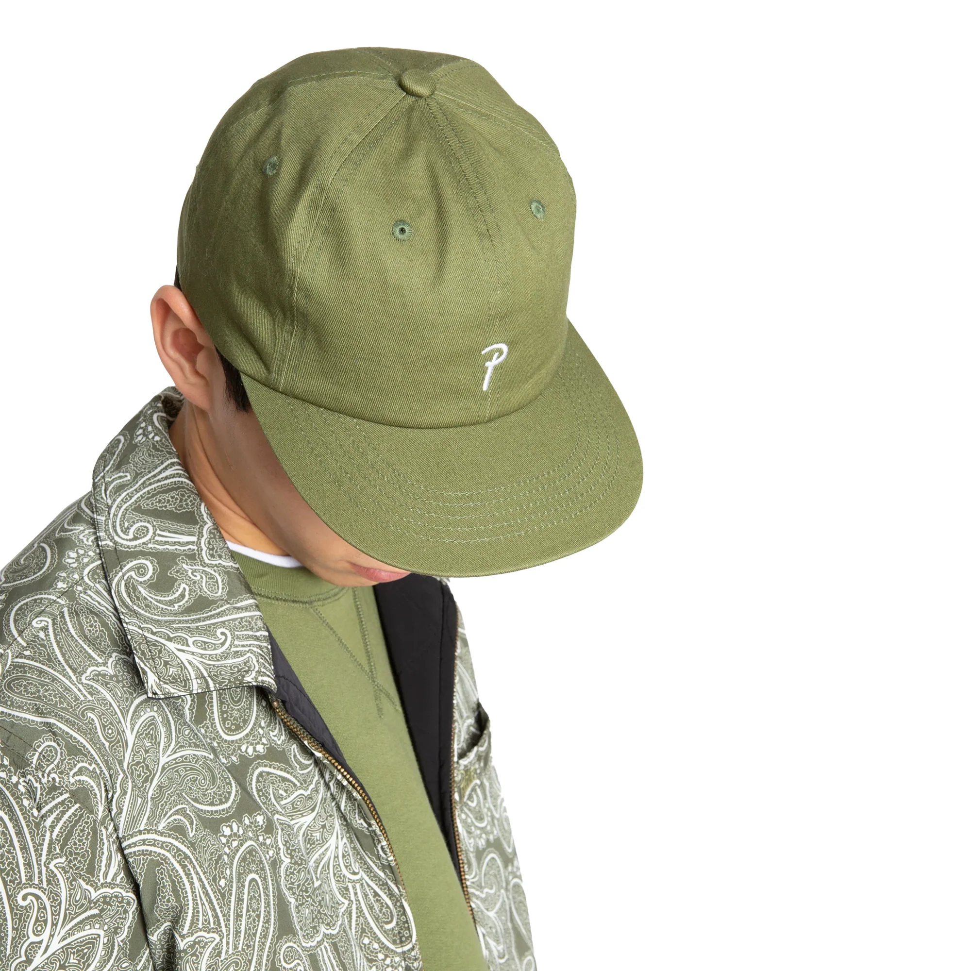 Patta Script P Sports Cap 'Olivine' - Image 3