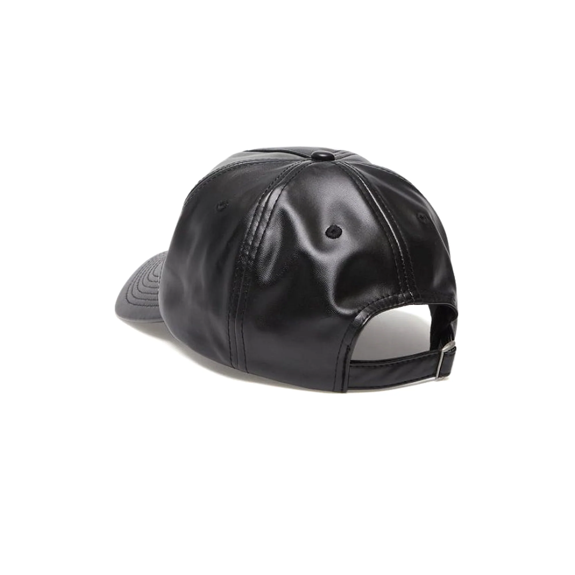 Pleasures Debossed Vegan Leather 5 Panel Hat - Image 2