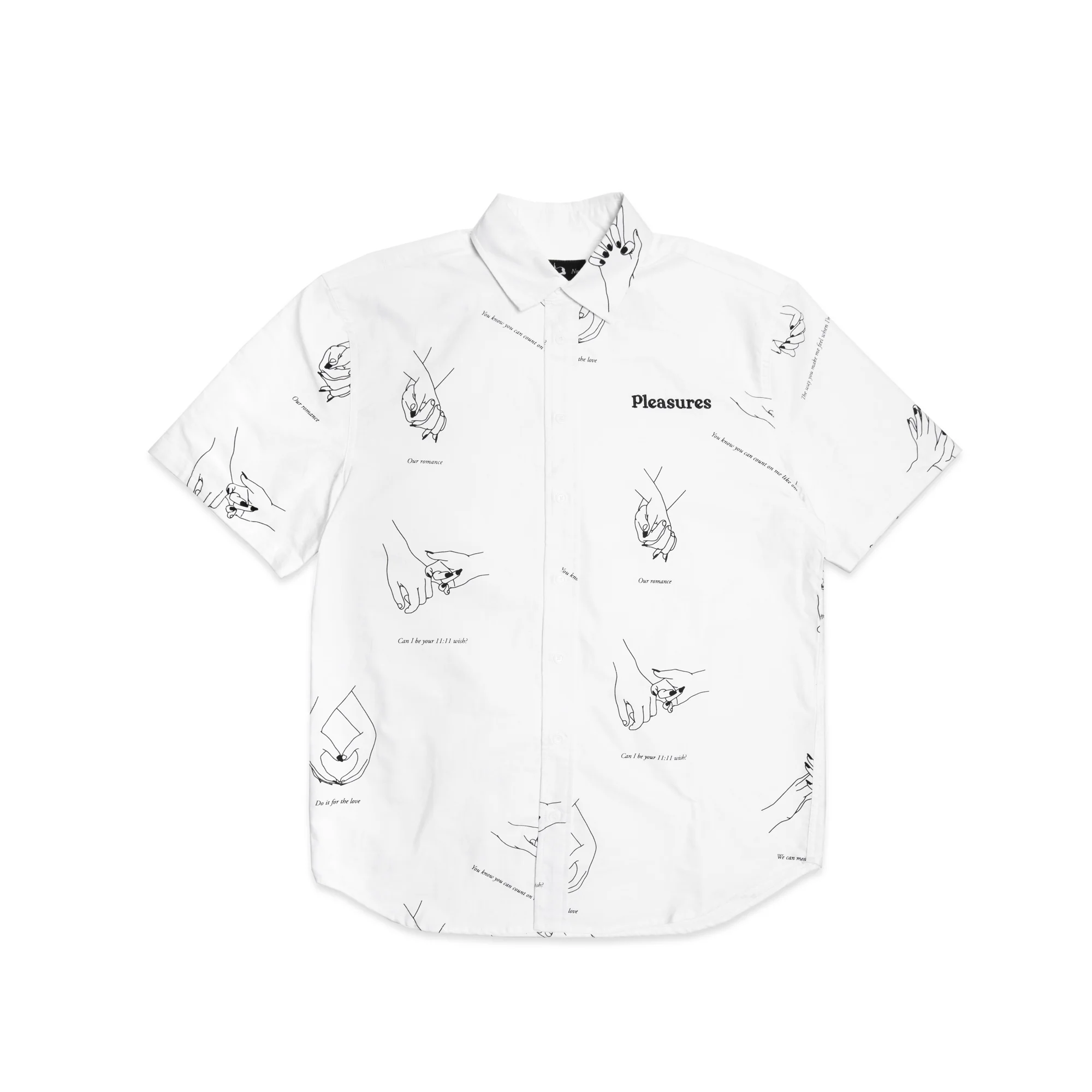 PLEASURES NOW HANDS BUTTON DOWN