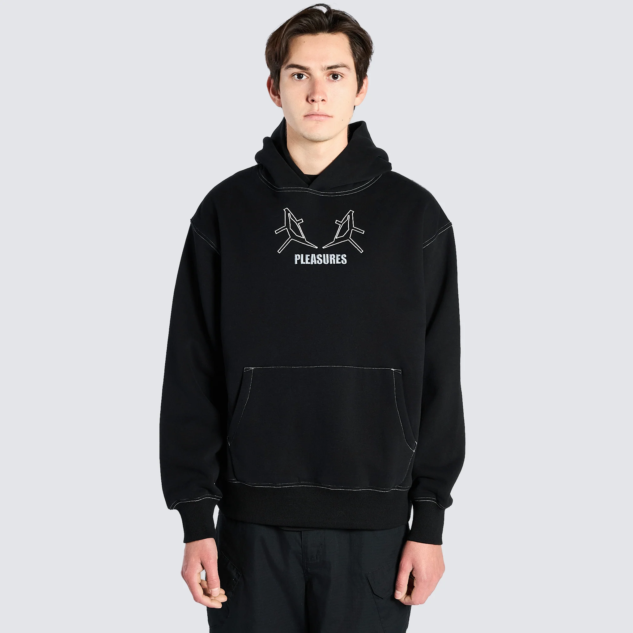 Pleasures Mens Artificial Human Hoodie - Image 2