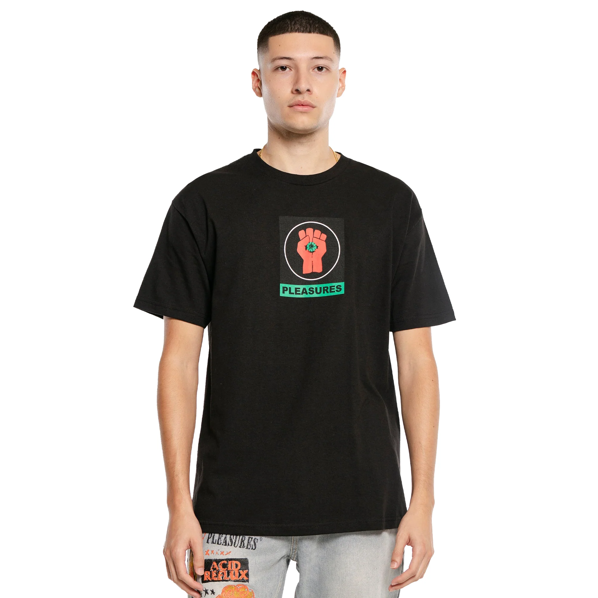 Pleasures Mens Badge SS Tee - Image 2