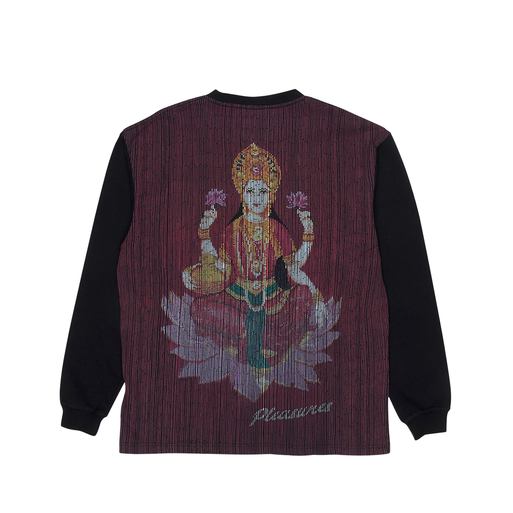 Pleasures Mens Beads Long Sleeve Shirt 'Black' - Image 2