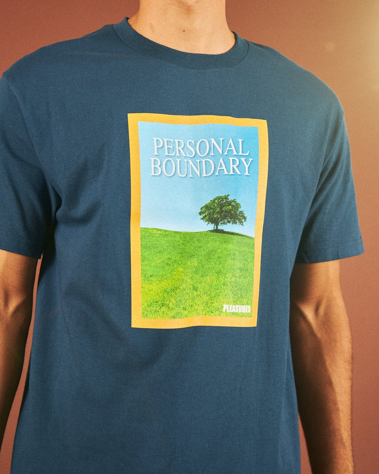 Pleasures Men Boundary Blue Harbor T-Shirt - Image 2