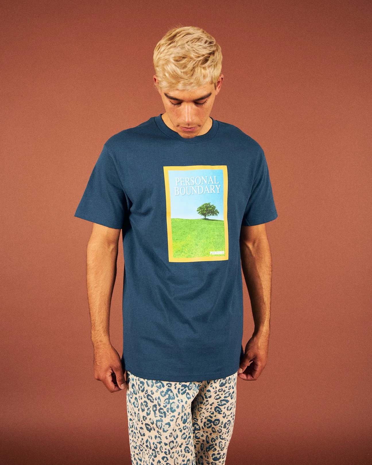 Pleasures Men Boundary Blue Harbor T-Shirt - Image 3