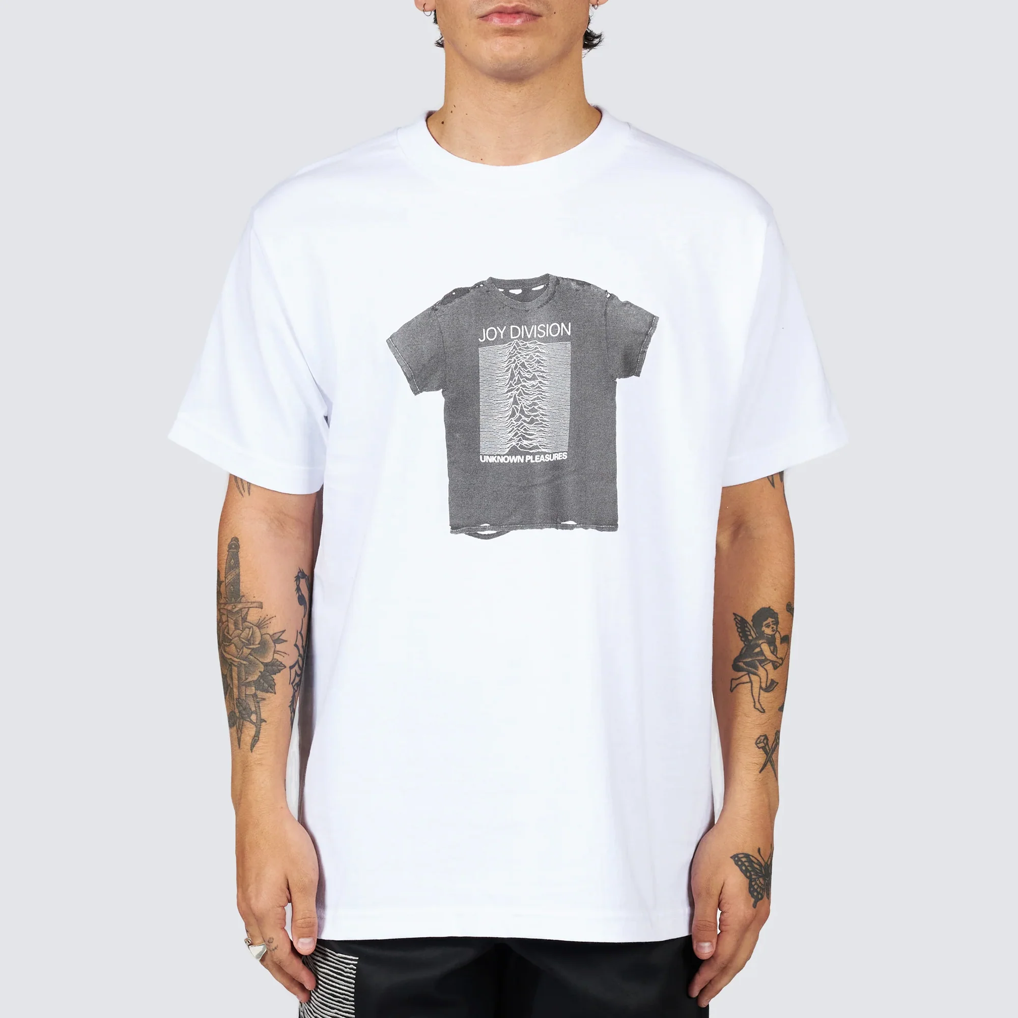 Pleasures x Joy Division Mens Broken In Tee - Image 3