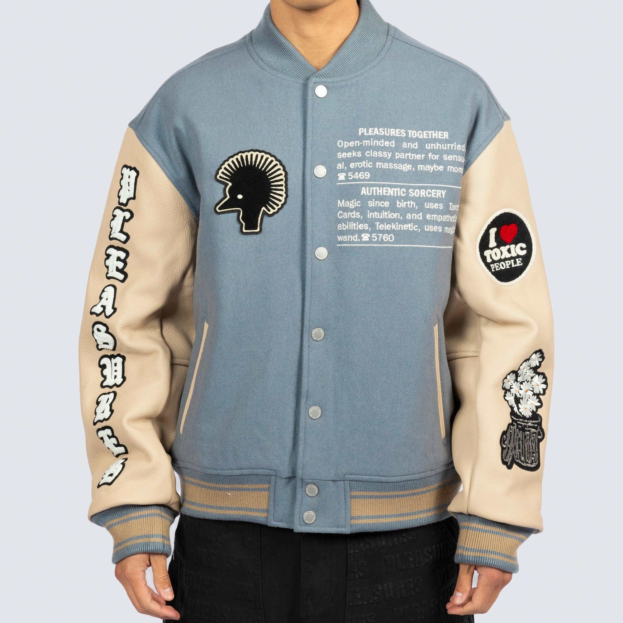 Pleasures Mens Calendar Varsity Jacket - Image 2