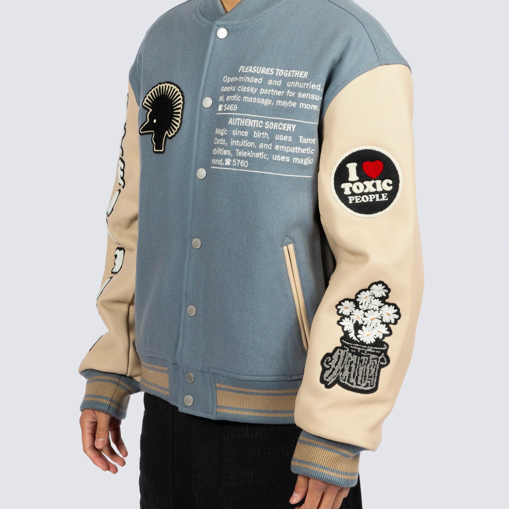 Pleasures Mens Calendar Varsity Jacket - Image 4