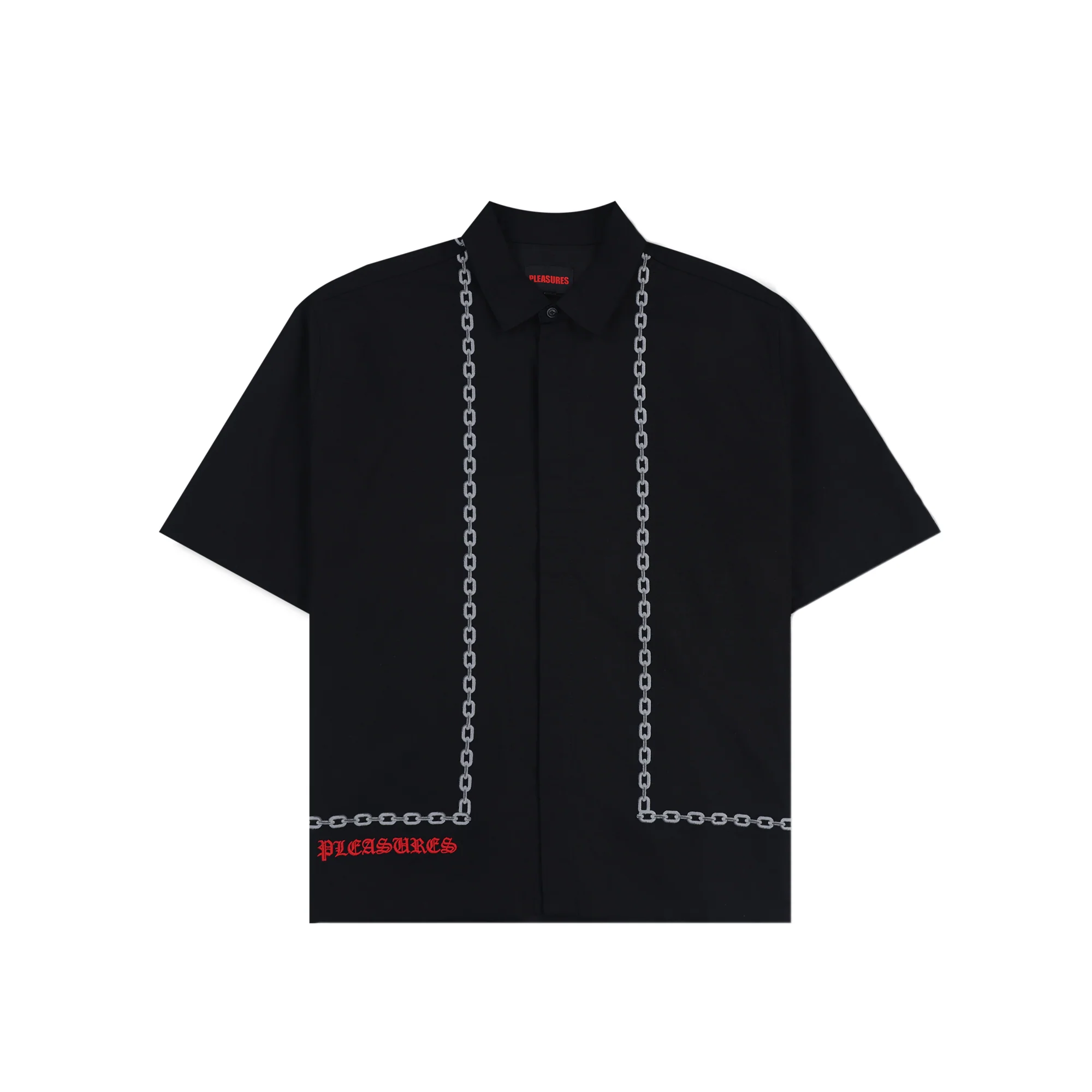 Pleasures Mens Chain Button Up Shirt