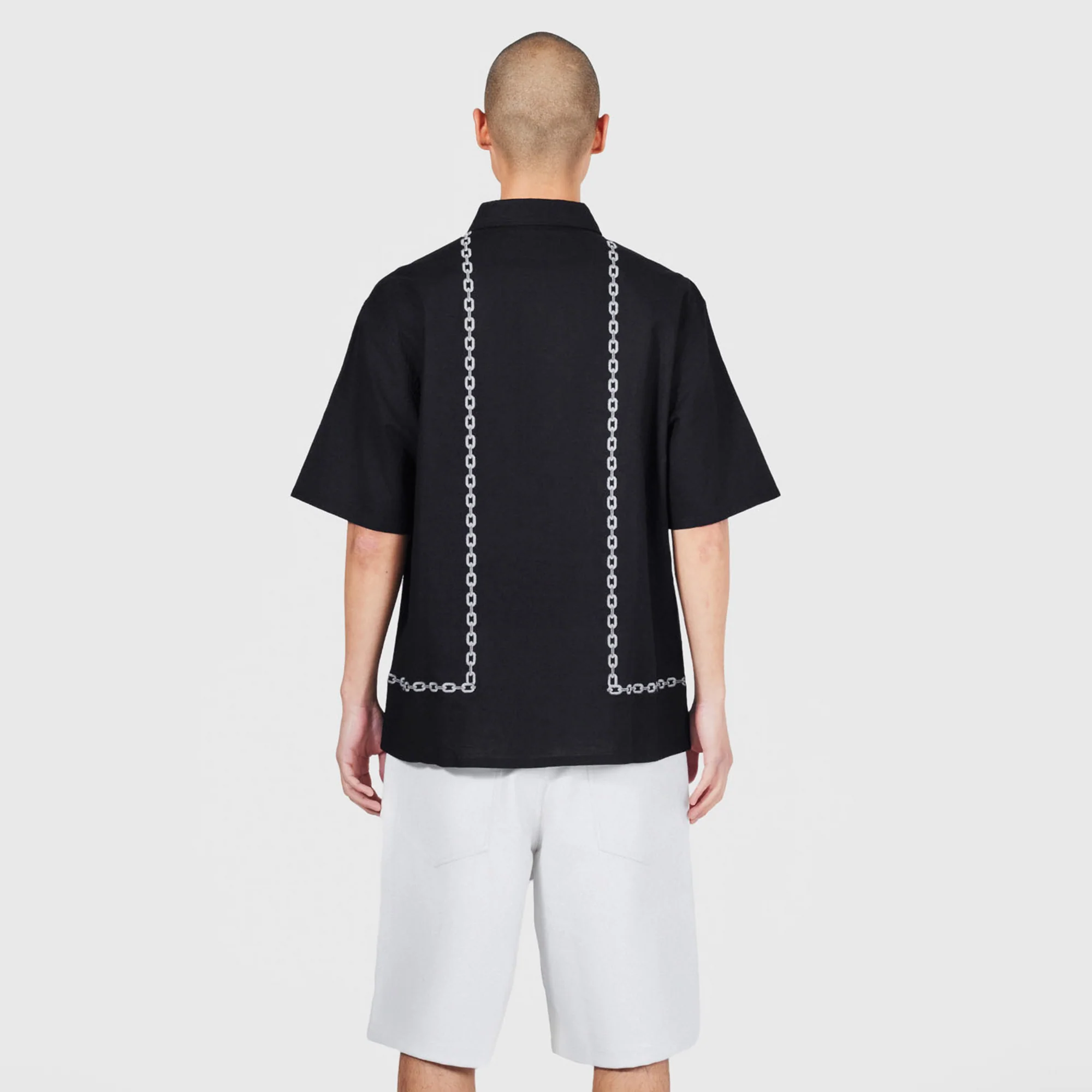 Pleasures Mens Chain Button Up Shirt - Image 2
