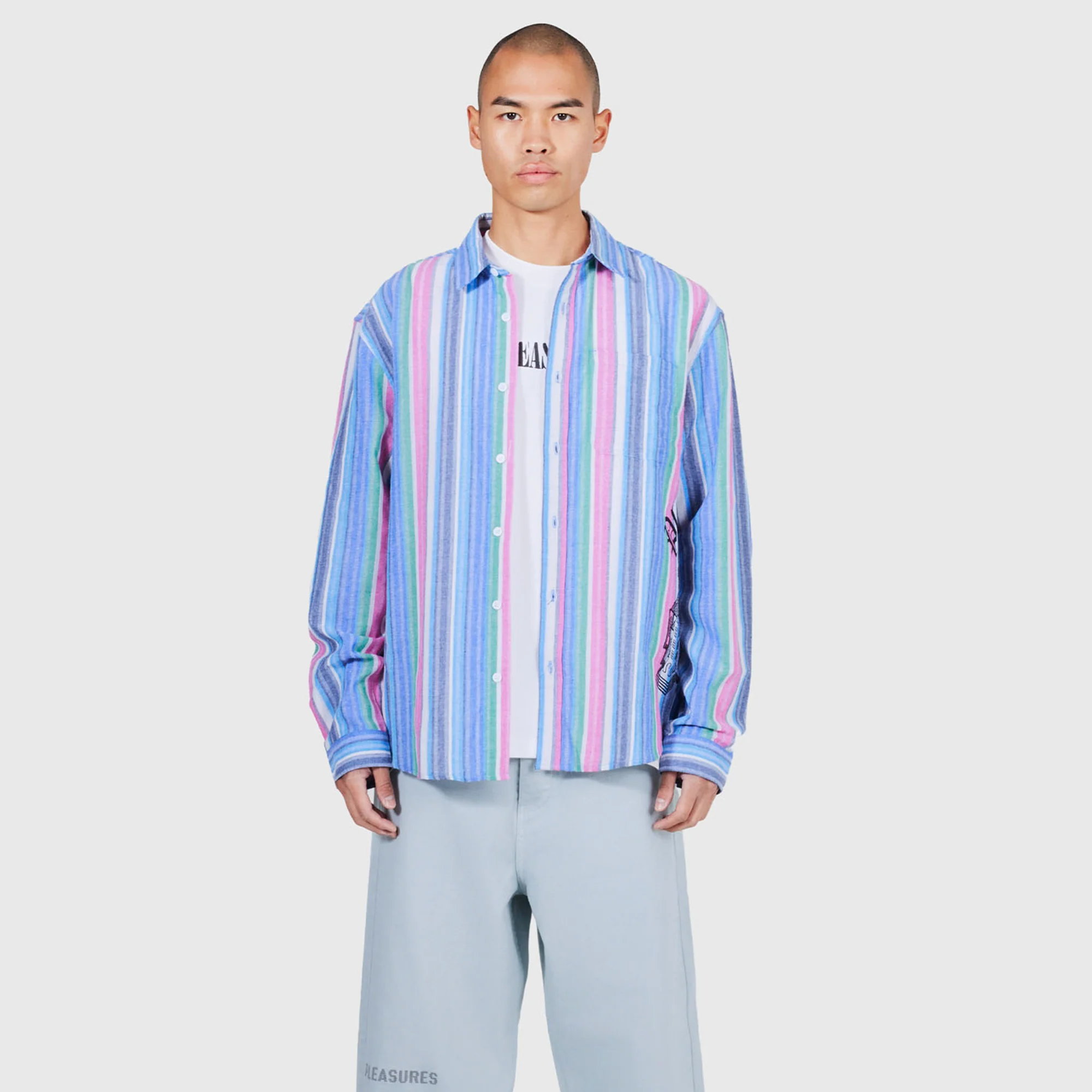 Pleasures Mens Chapel Long Sleeve Button Up Shirt - Image 2