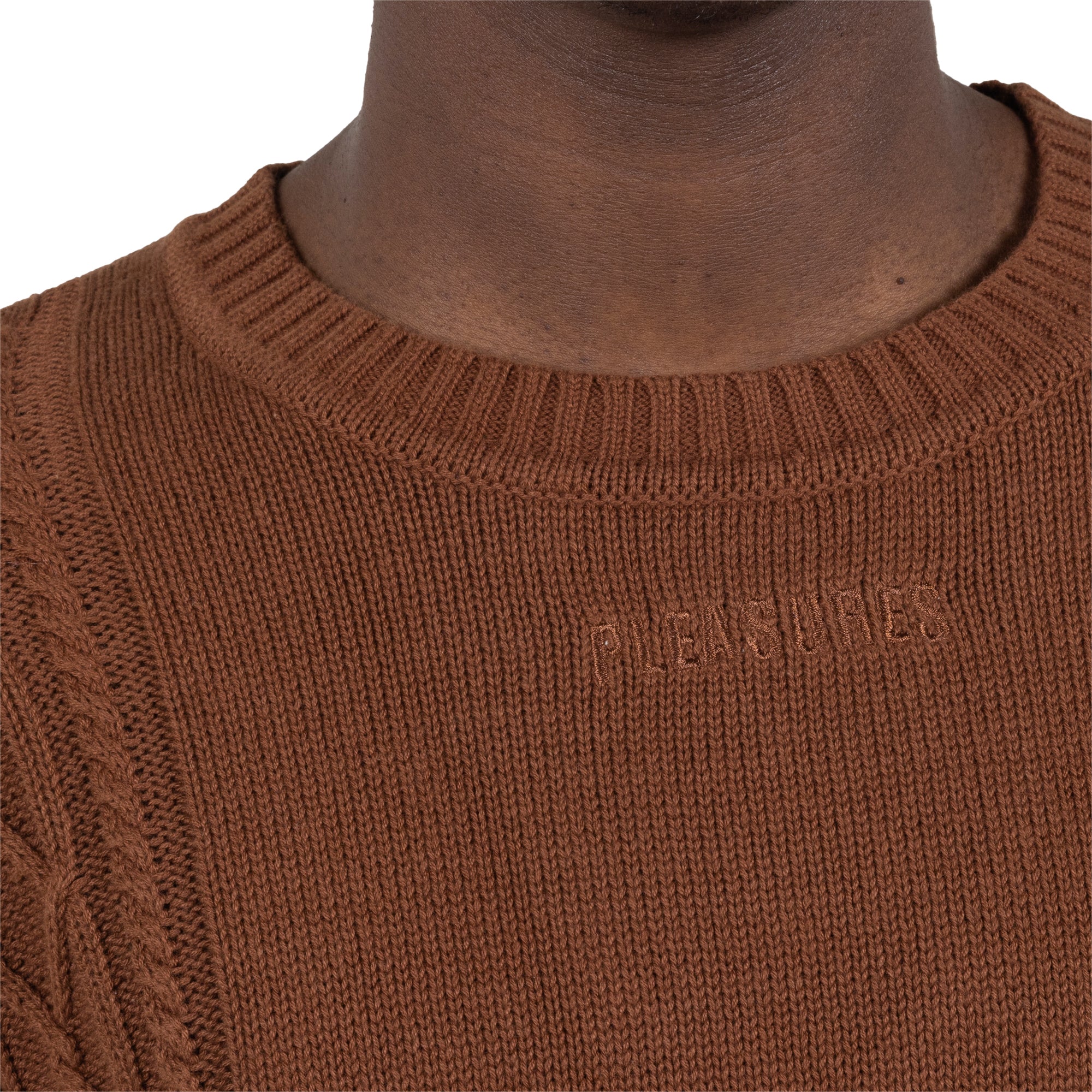 Pleasures Mens Charlie Mock Neck Knit Shirt - Image 5