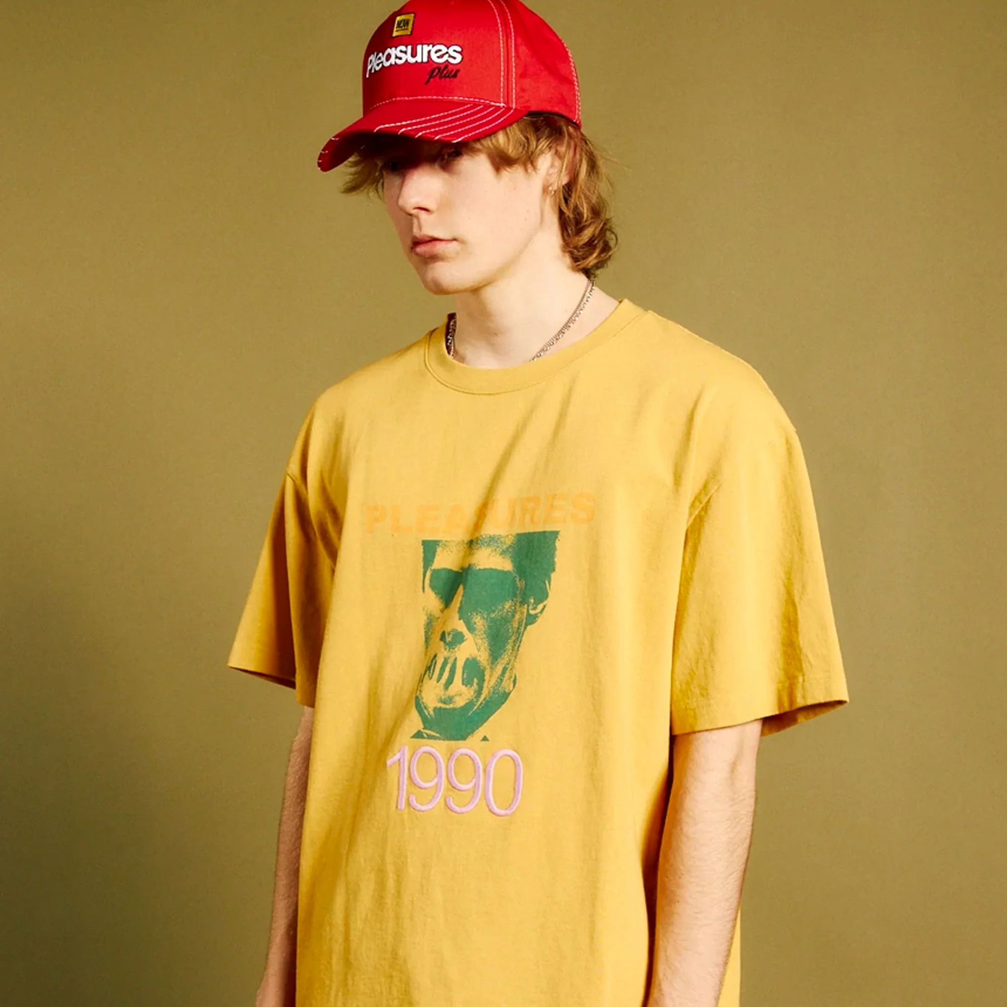 Pleasures Mens Cheers Heavyweight Shirt 'Yellow' - Image 2