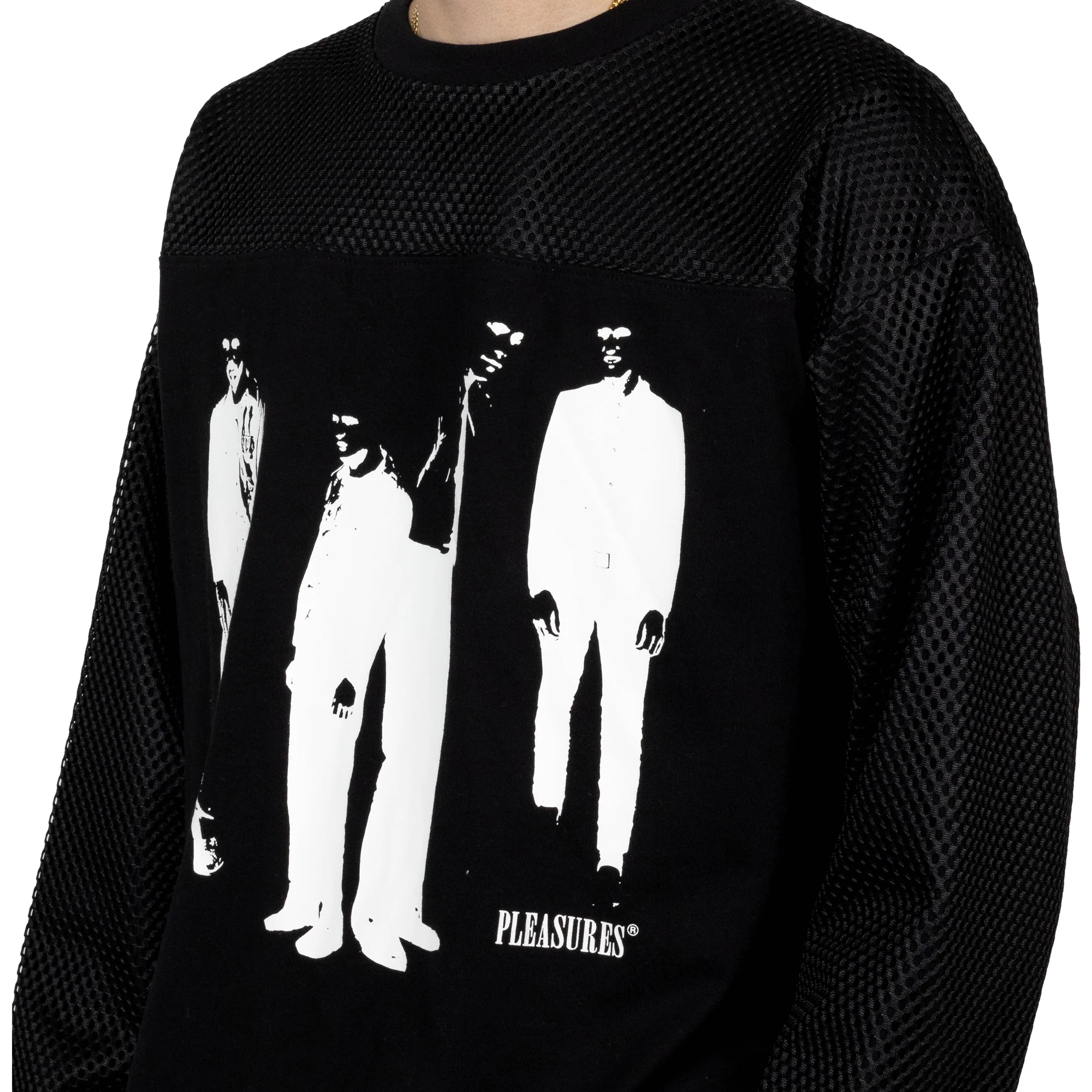 Pleasures Mens Chicago Mesh LS Shirt - Image 4