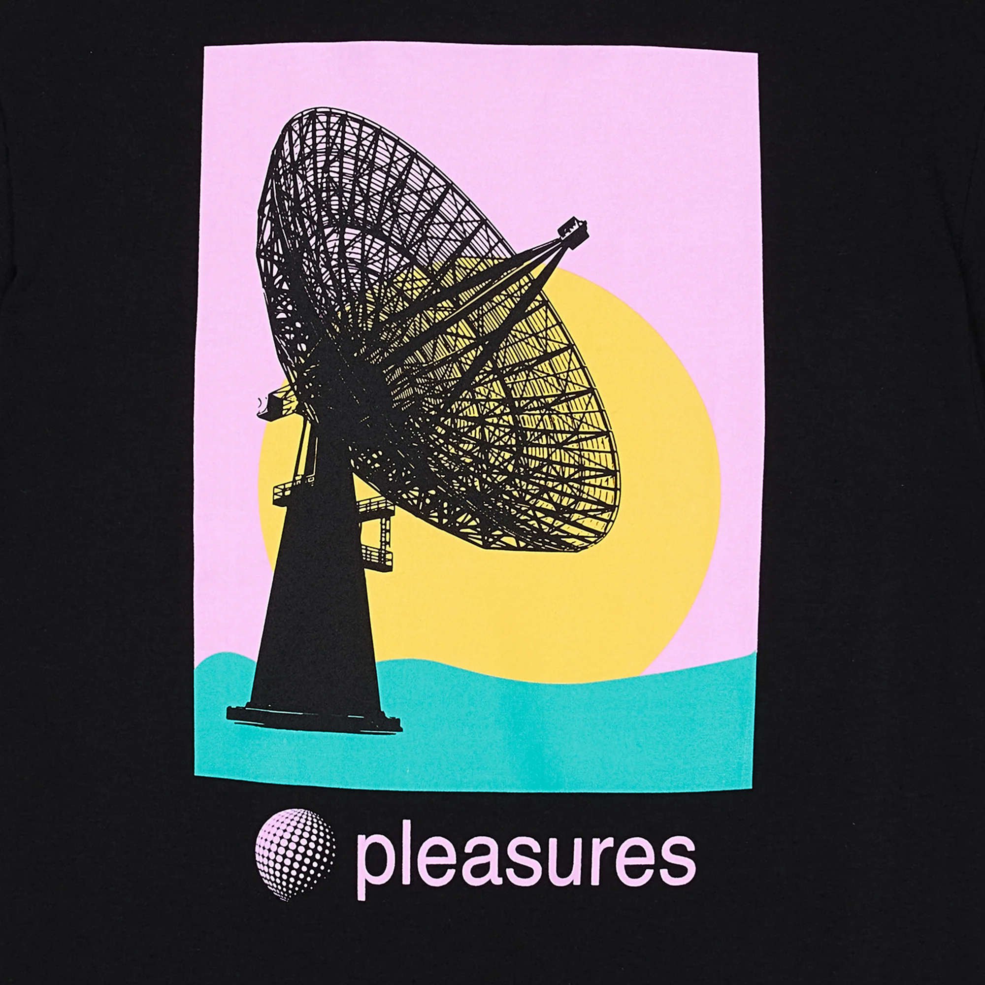 Pleasures Mens Communication T-Shirt 'Black' - Image 4