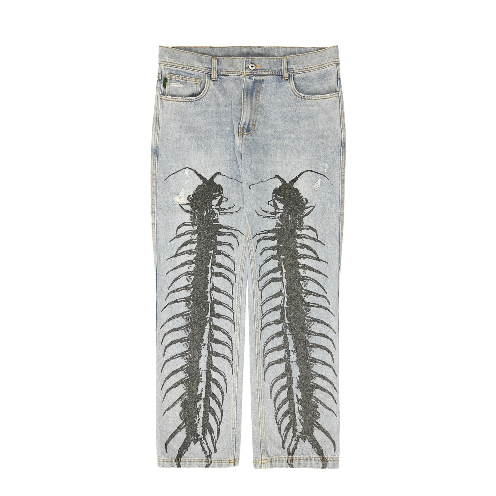 Pleasures Mens Crawler Denim Pants 'Blue'