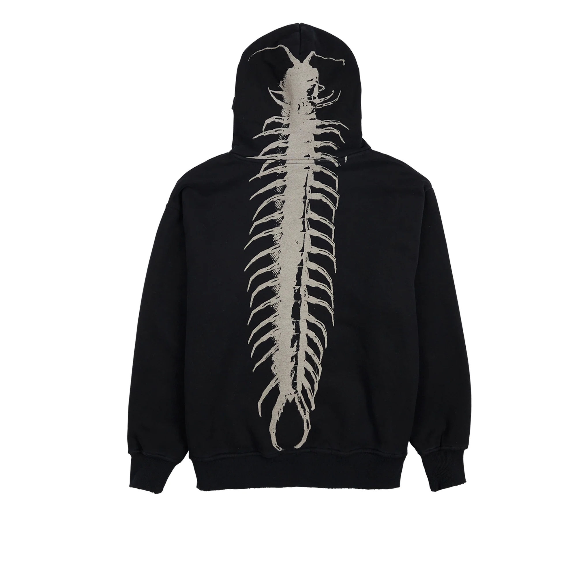 Pleasures Mens Crawler Hoodie 'Black' - Image 2