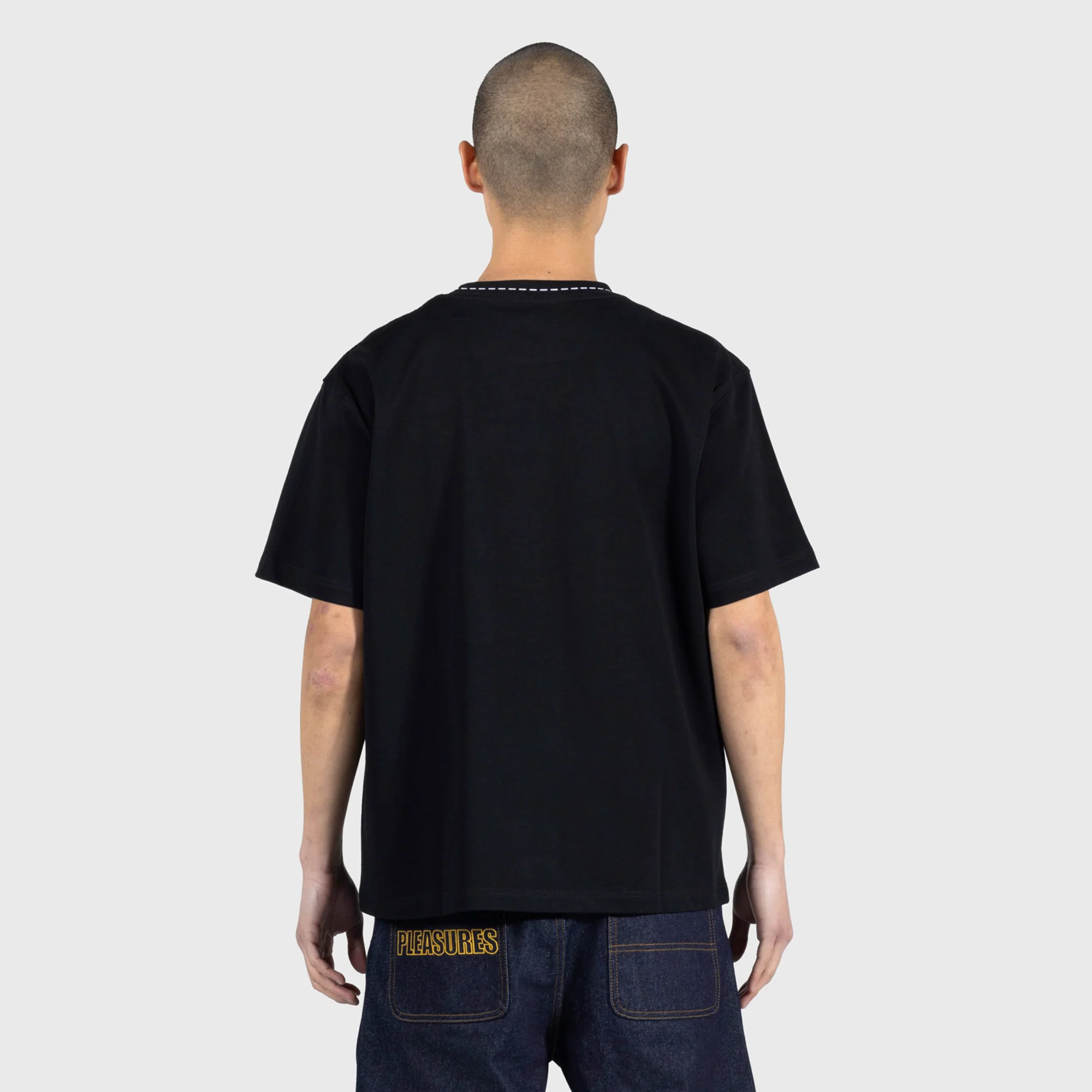 Pleasures Mens Cut Here Heavyweight Tee - Image 3