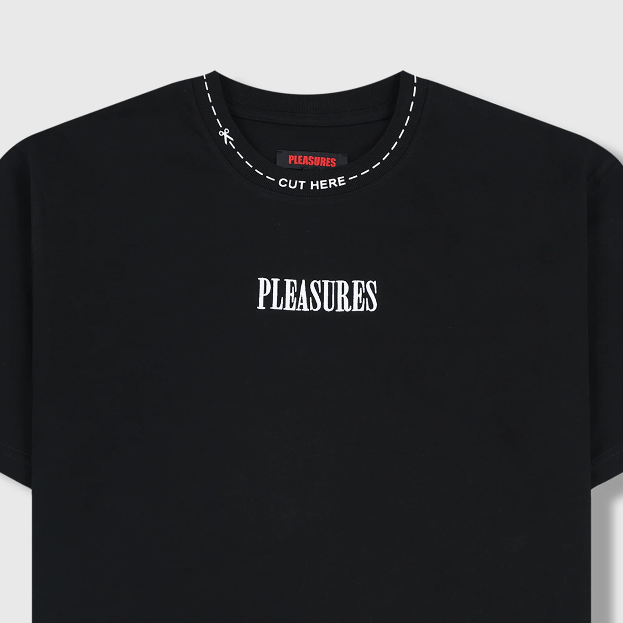 Pleasures Mens Cut Here Heavyweight Tee - Image 4