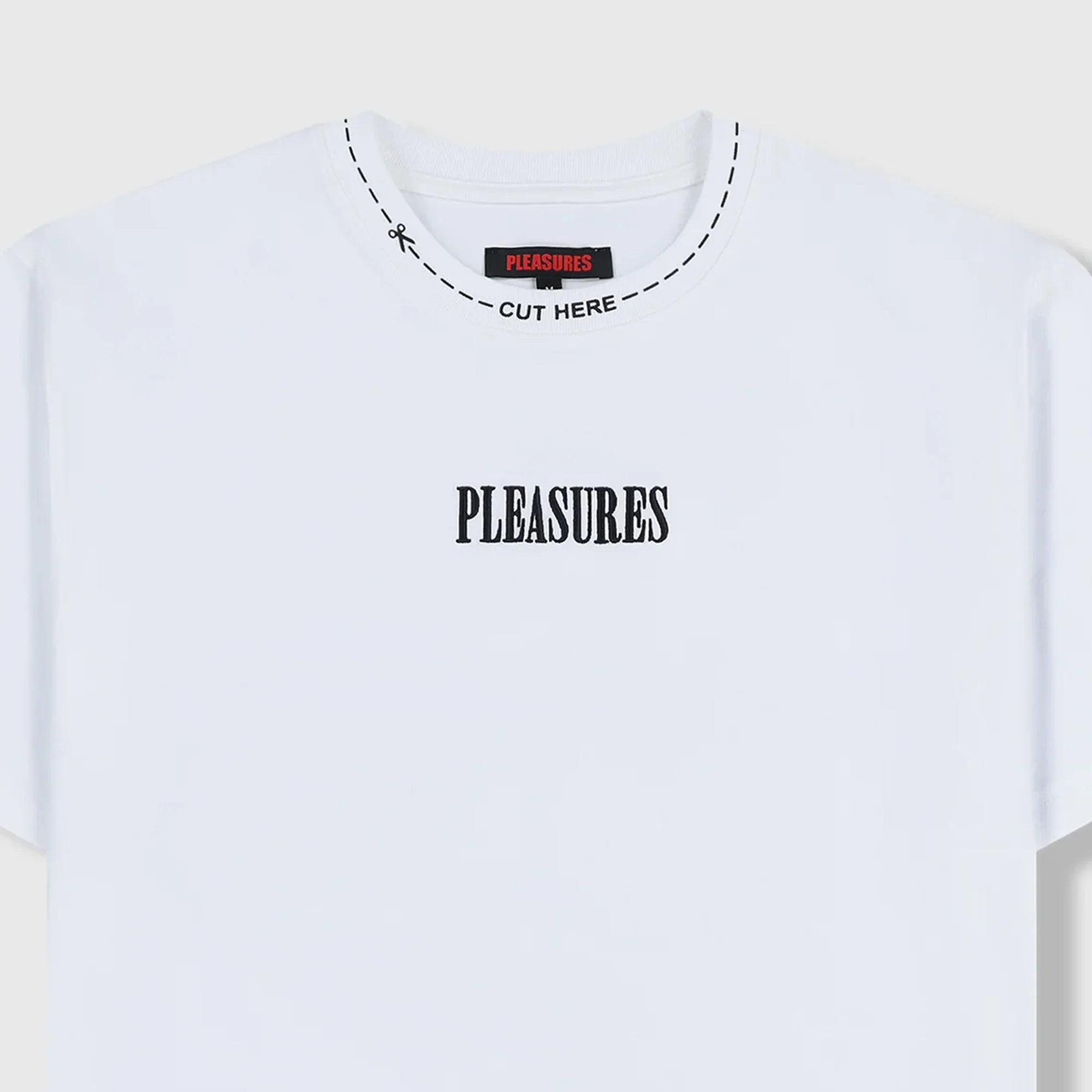 Pleasures Mens Cut Here Heavyweight Tee - Image 4