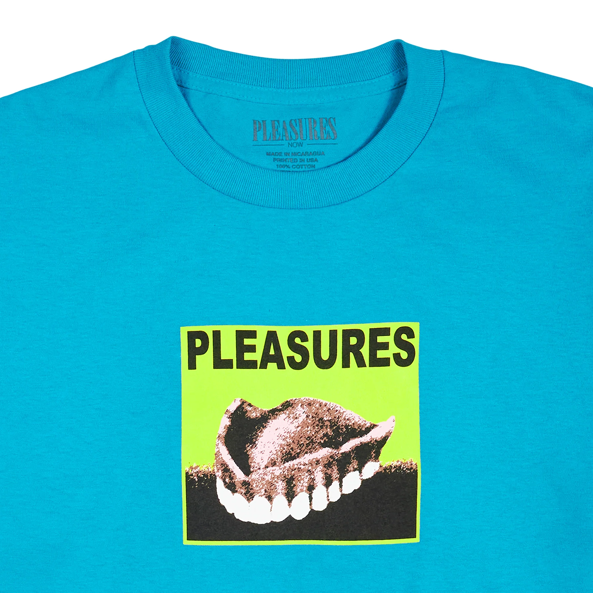 Pleasures Mens Dental T-Shirt 'Turquoise' - Image 2