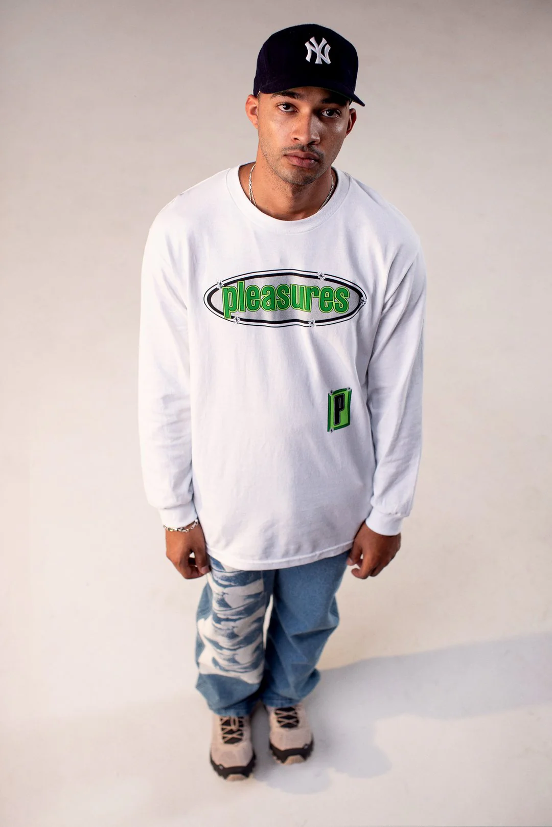 Pleasures Men Eazy White Long Sleeve - Image 2