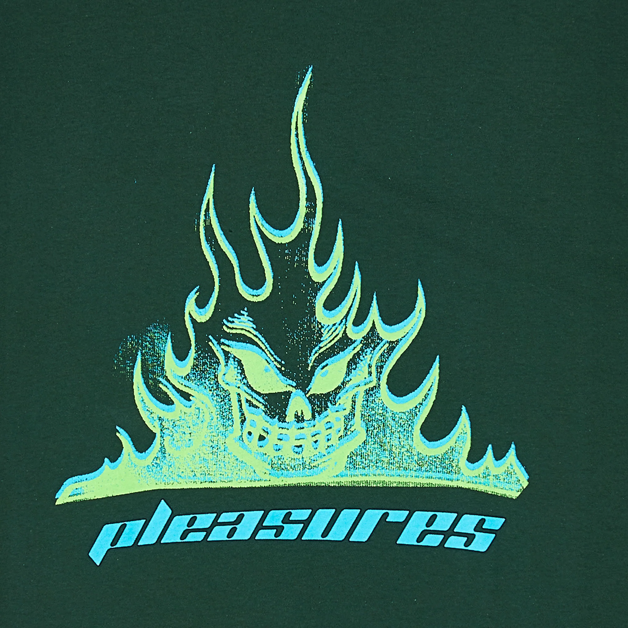 Pleasures Mens Flameboy T-Shirt 'Forest Green' - Image 2