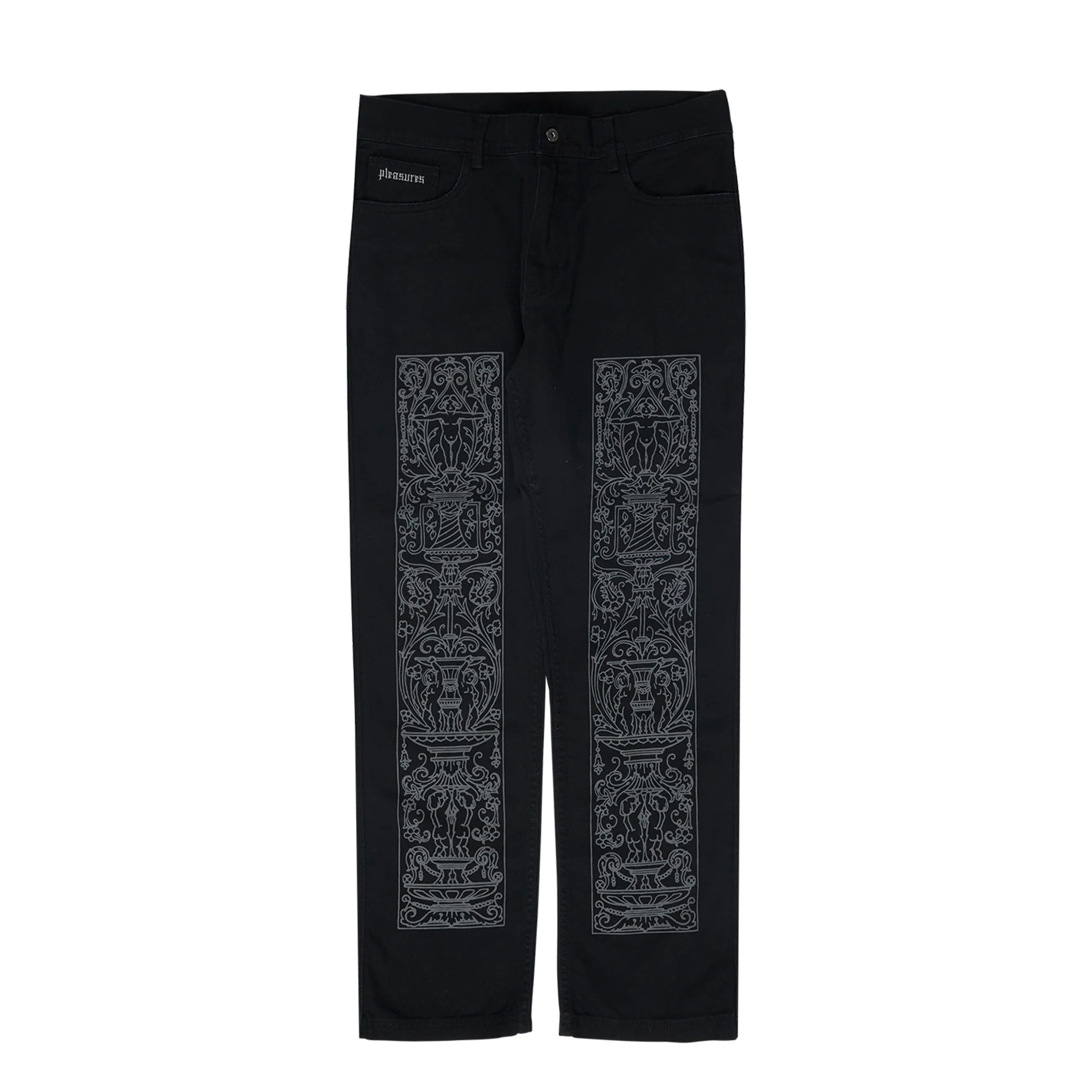 Pleasures Mens Friction Work Pants 'Black'