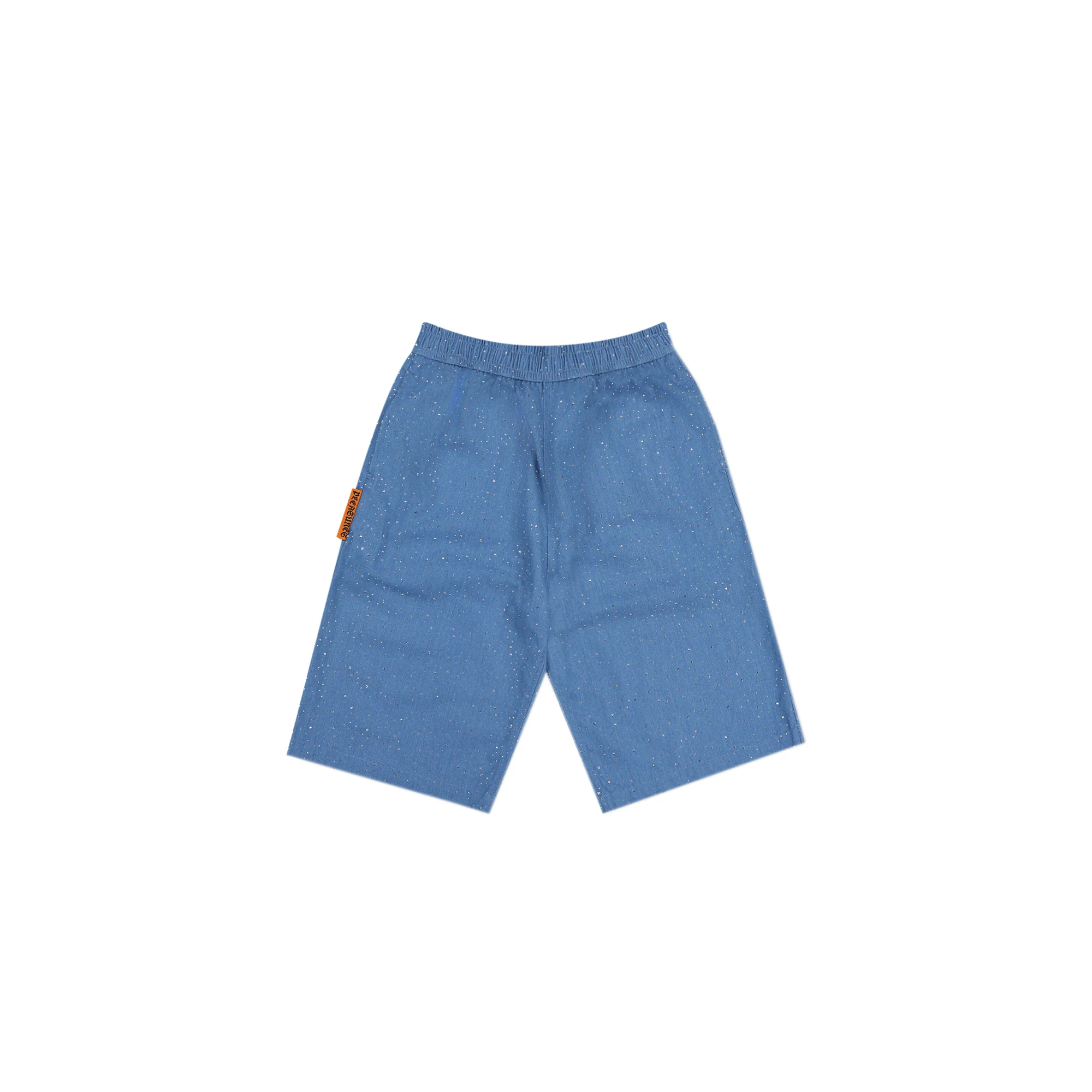 Pleasures Mens Glitter Baggy Denim Shorts