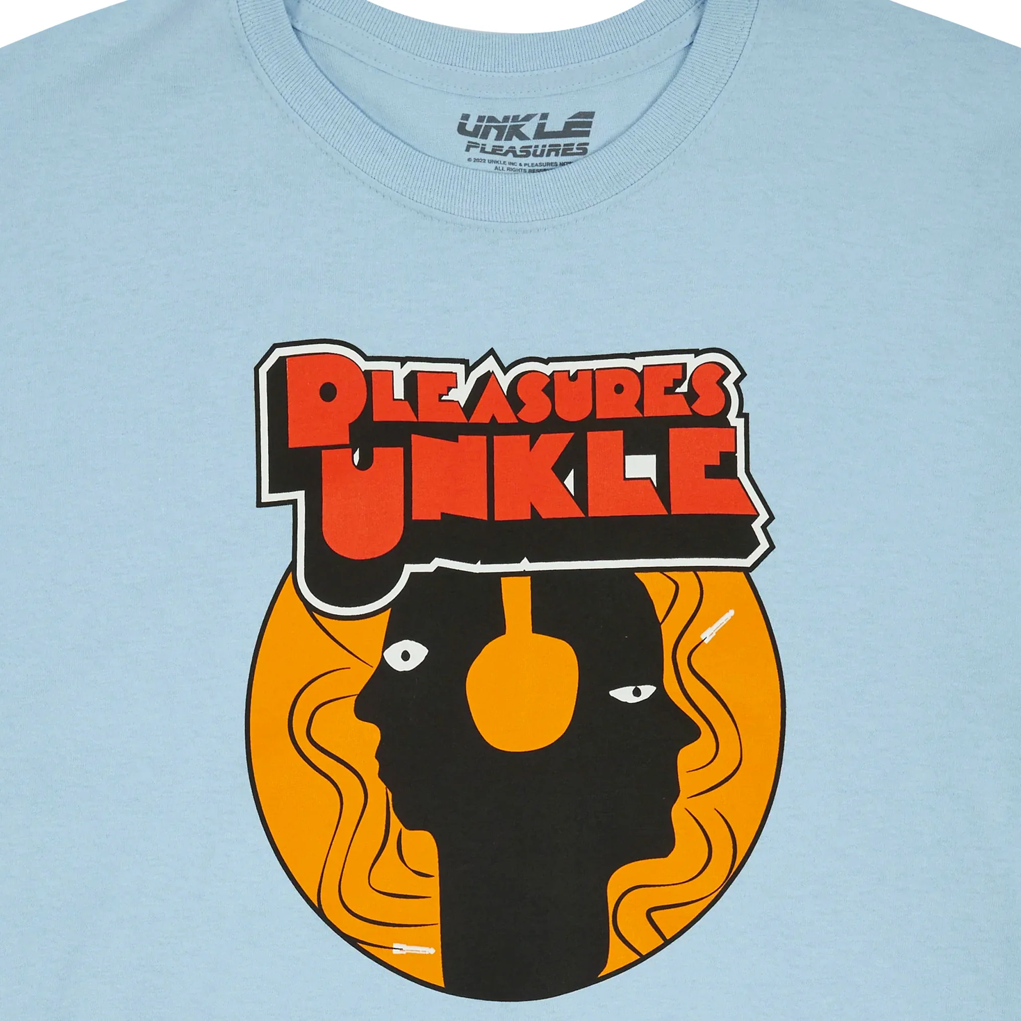 Pleasures Mens Headphones SS Tee (Carolina Blue) - Image 2