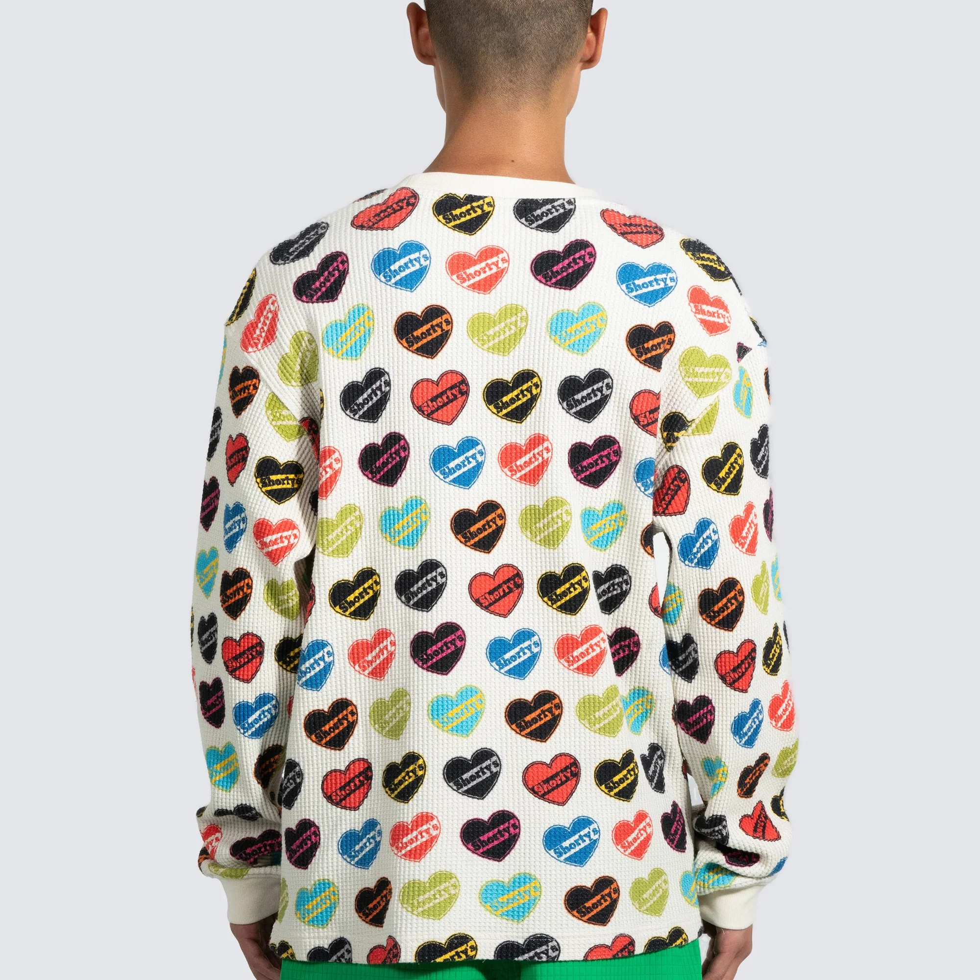 Pleasures Mens Heart Thermal Long Sleeve - Image 3