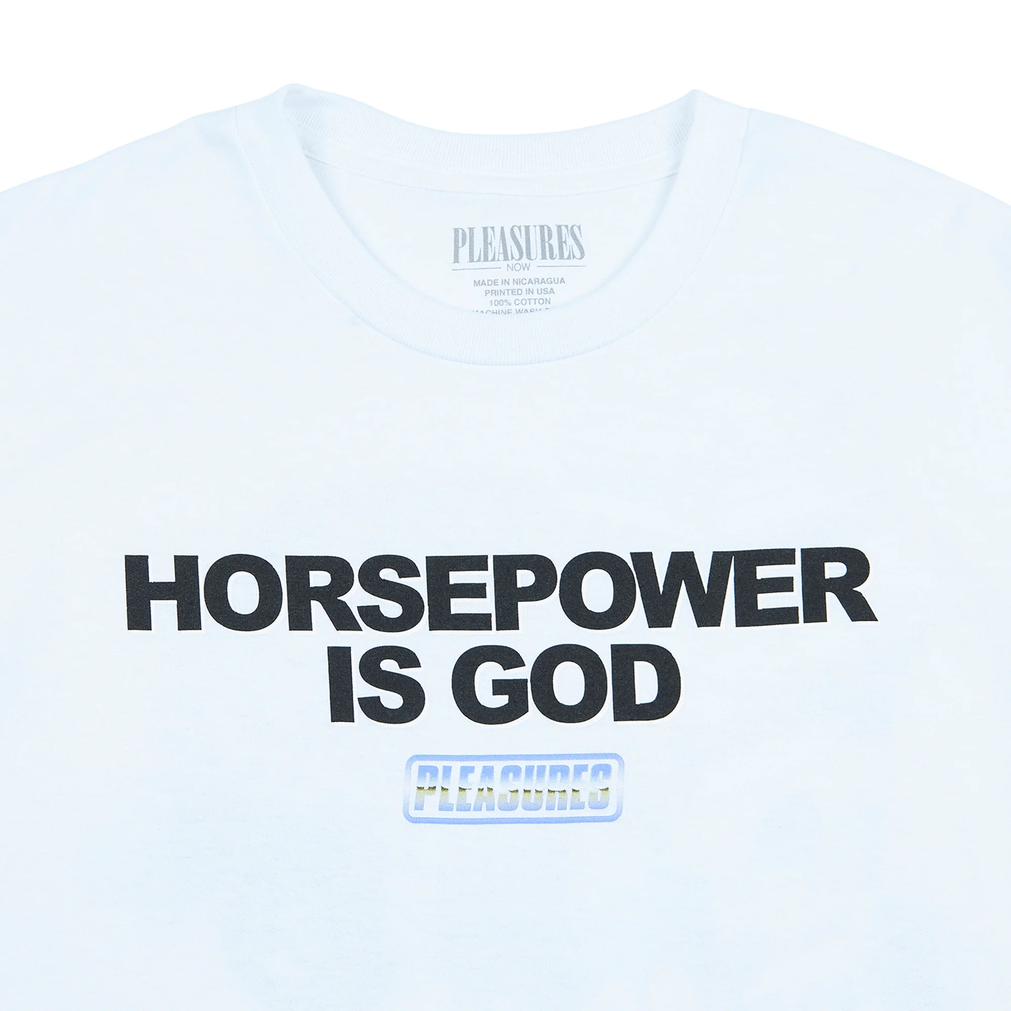 Pleasures Mens Horsepower T-Shirt 'White' - Image 2