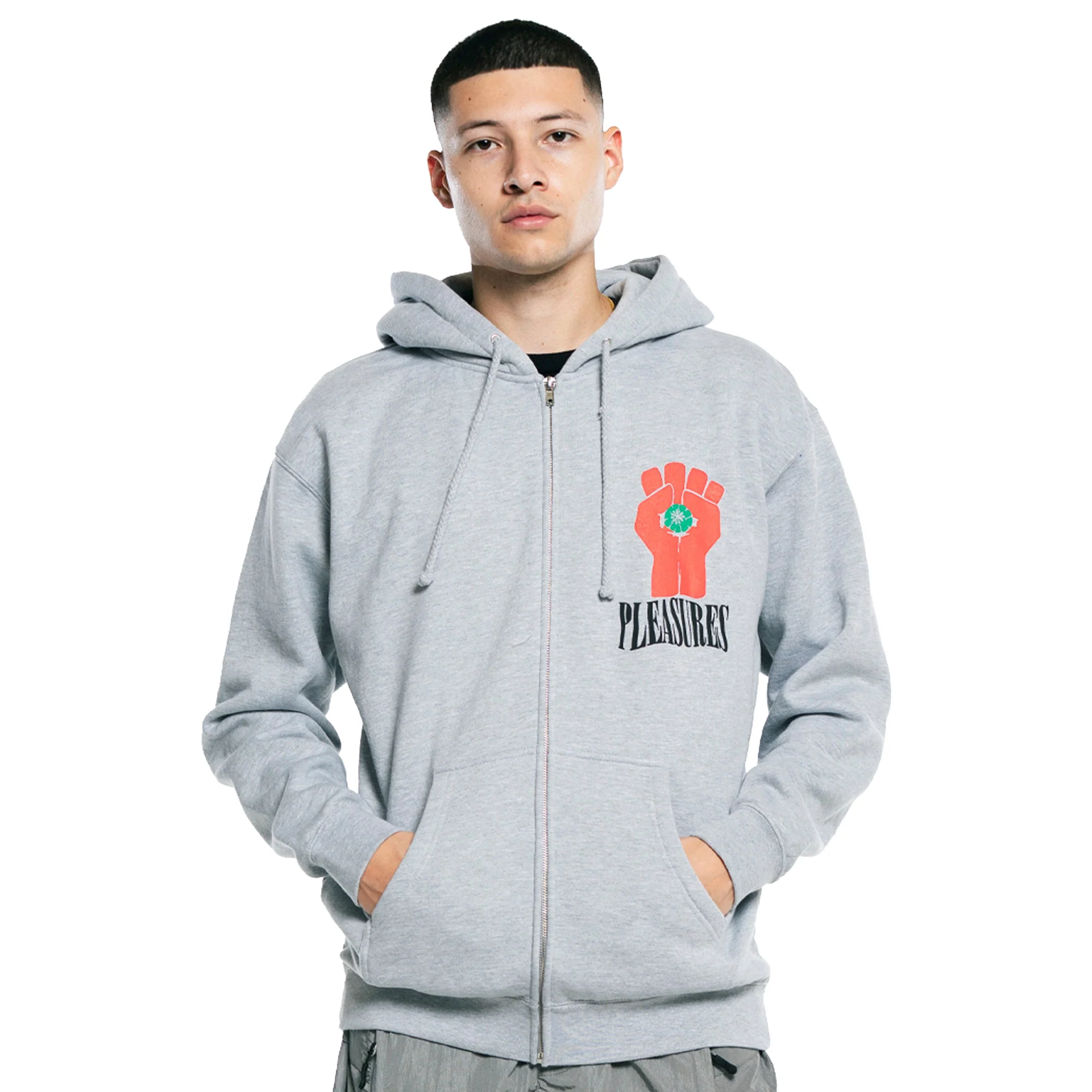 Pleasures Mens HST Zip Up Hoodie - Image 3