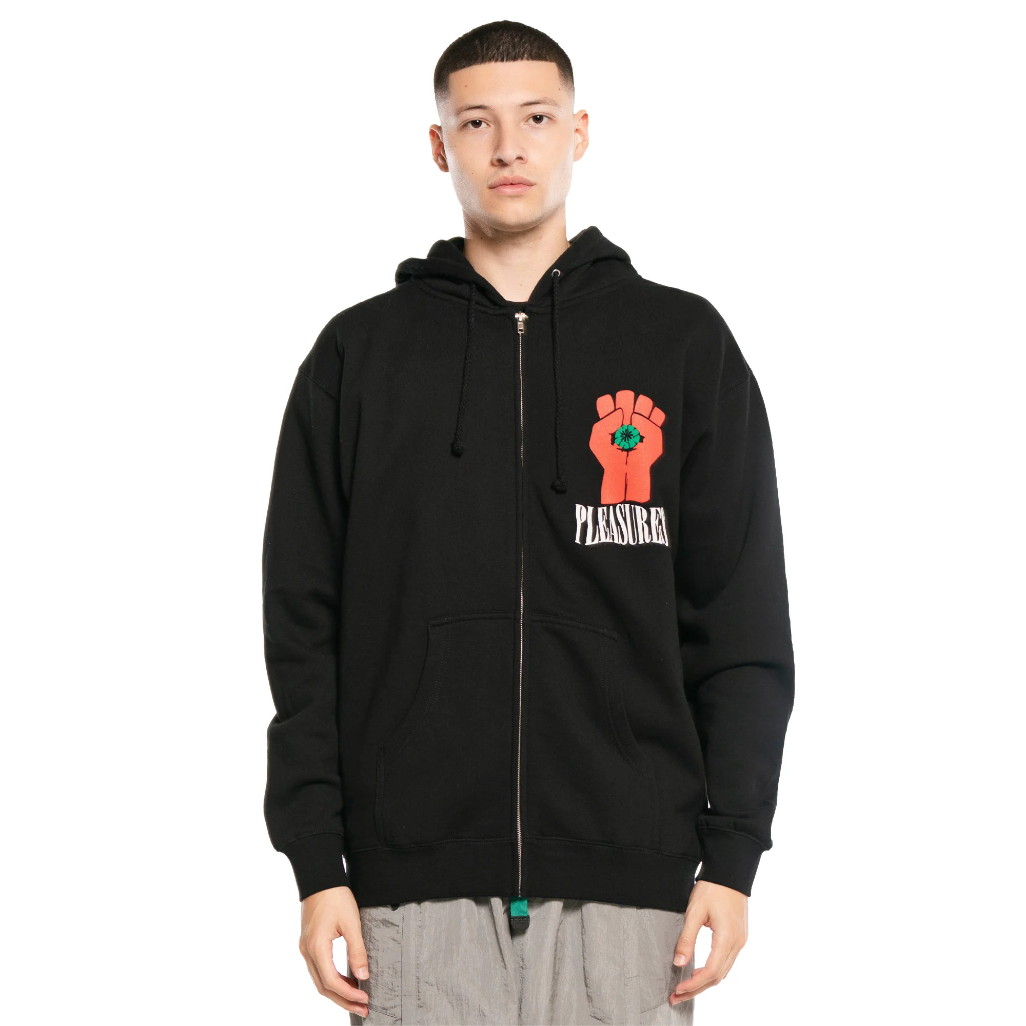 Pleasures Mens HST Zip Up Hoodie - Image 3