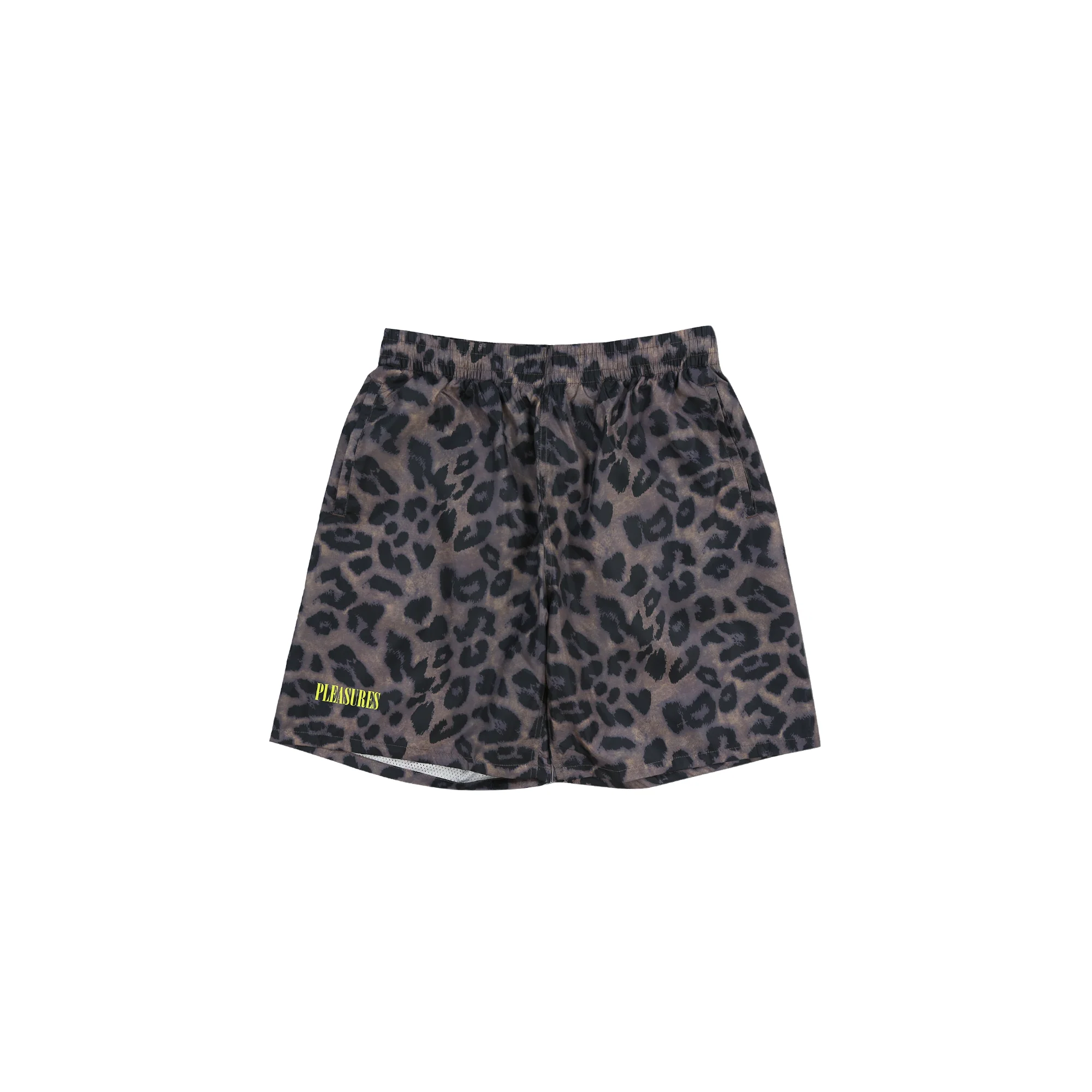 Pleasures Mens Leopard Running Shorts