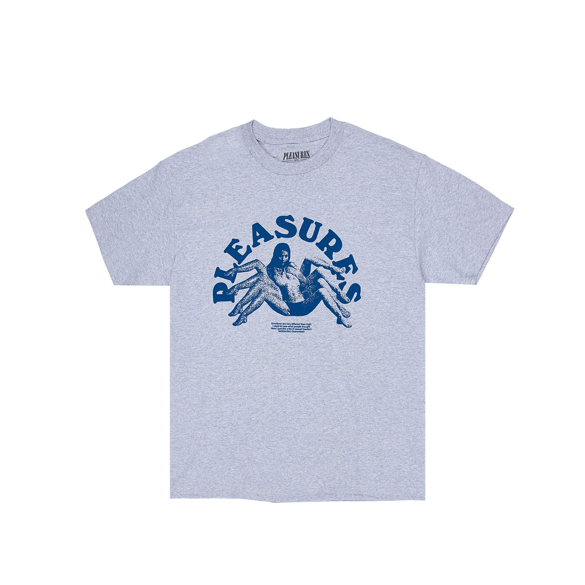 Pleasures Mens Logic T-Shirt 'Heather Grey'