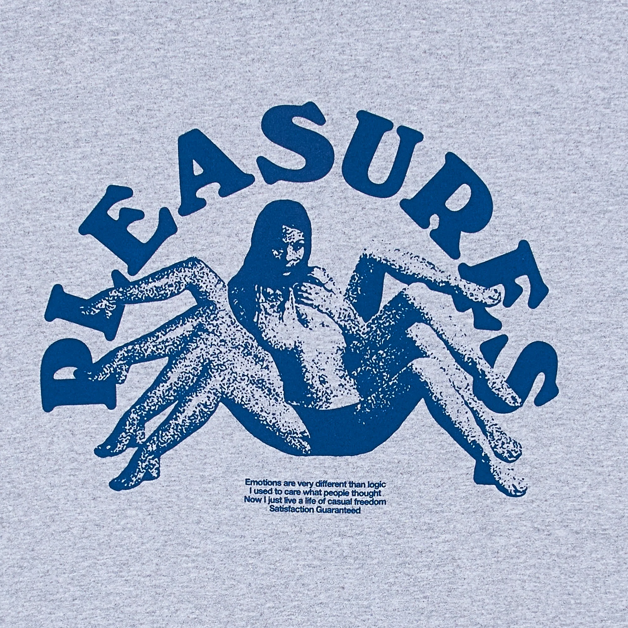Pleasures Mens Logic T-Shirt 'Heather Grey' - Image 2