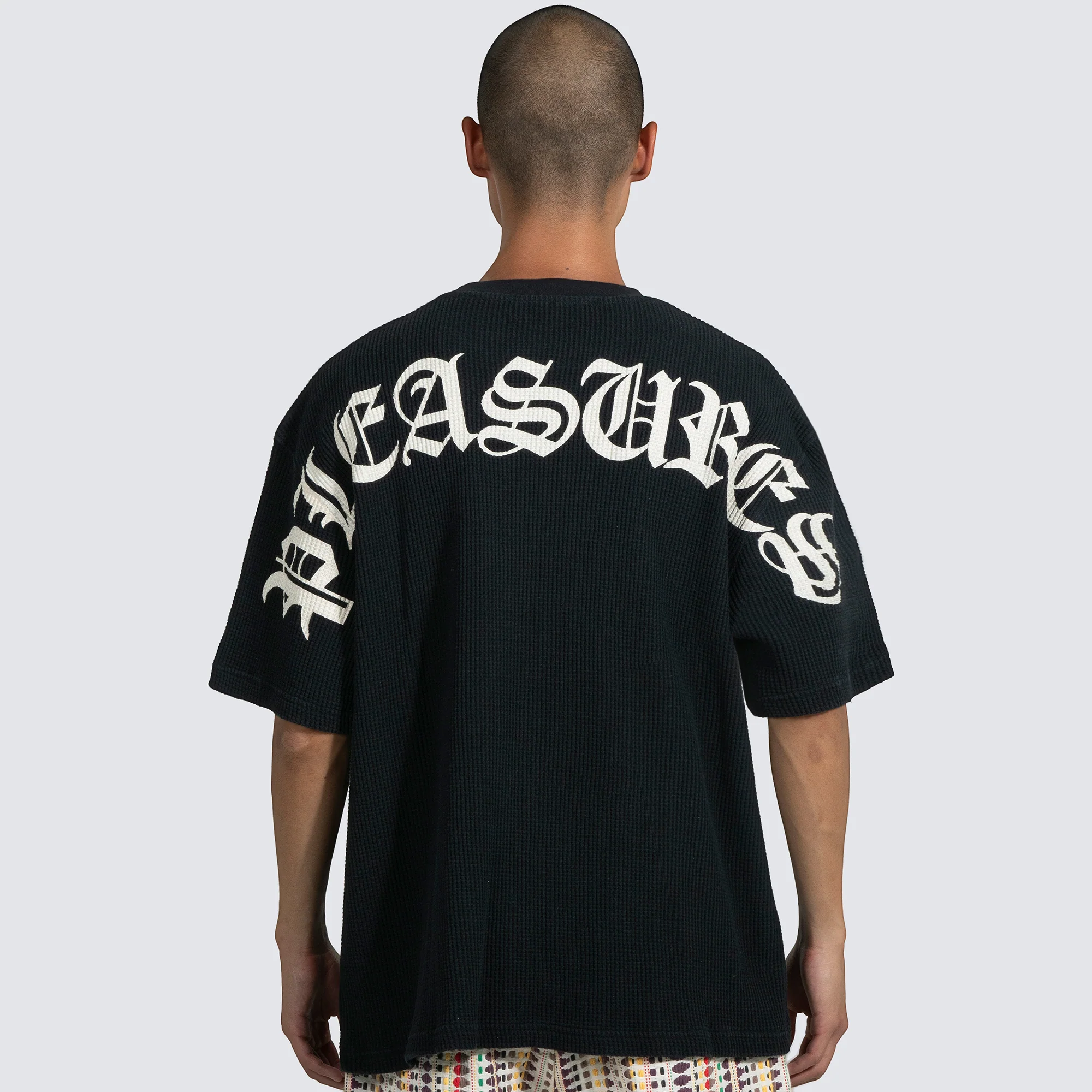 Pleasures Mens Neutral Thermal Tee - Image 2