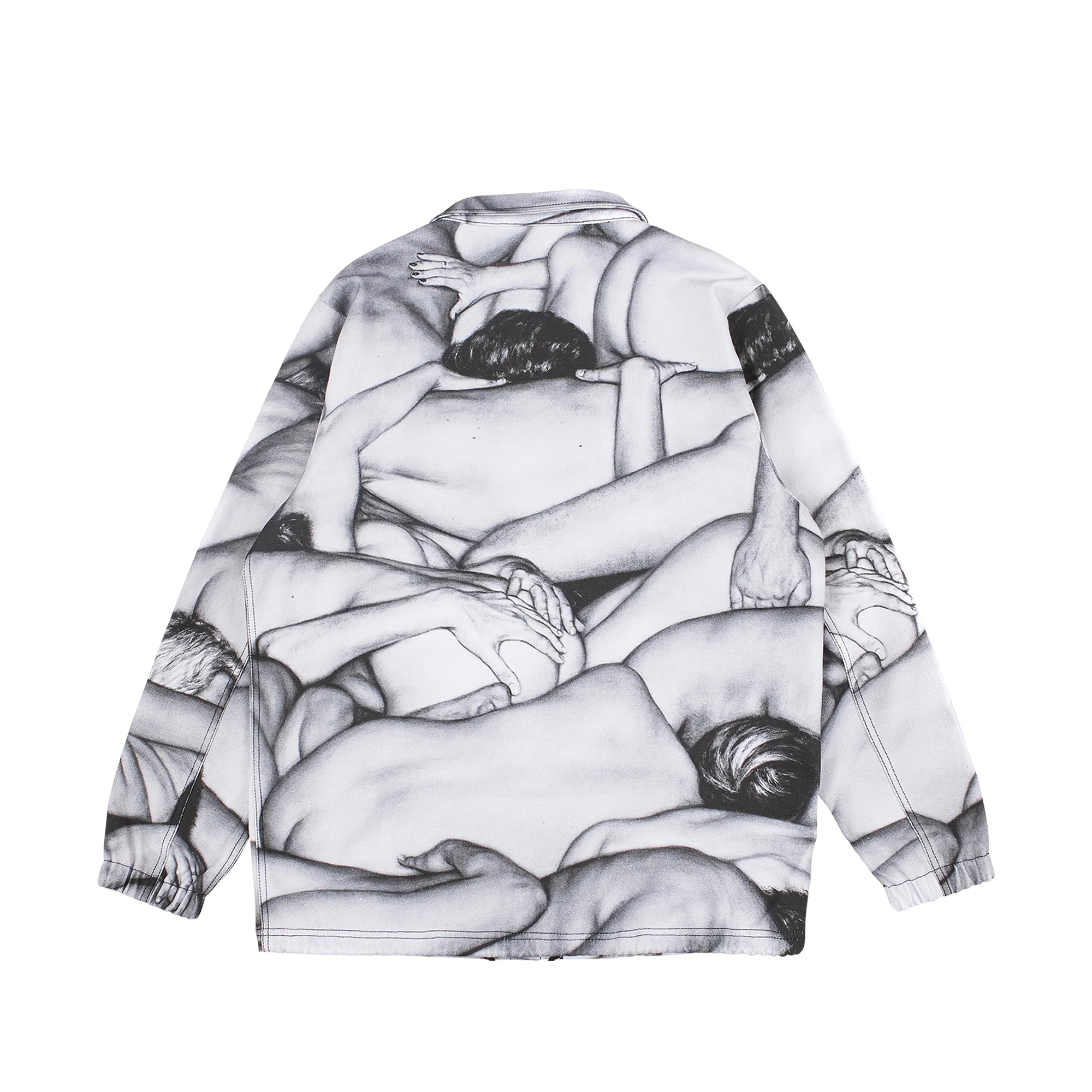 Pleasures Mens Orgy Denim Coaches Jacket - Image 2