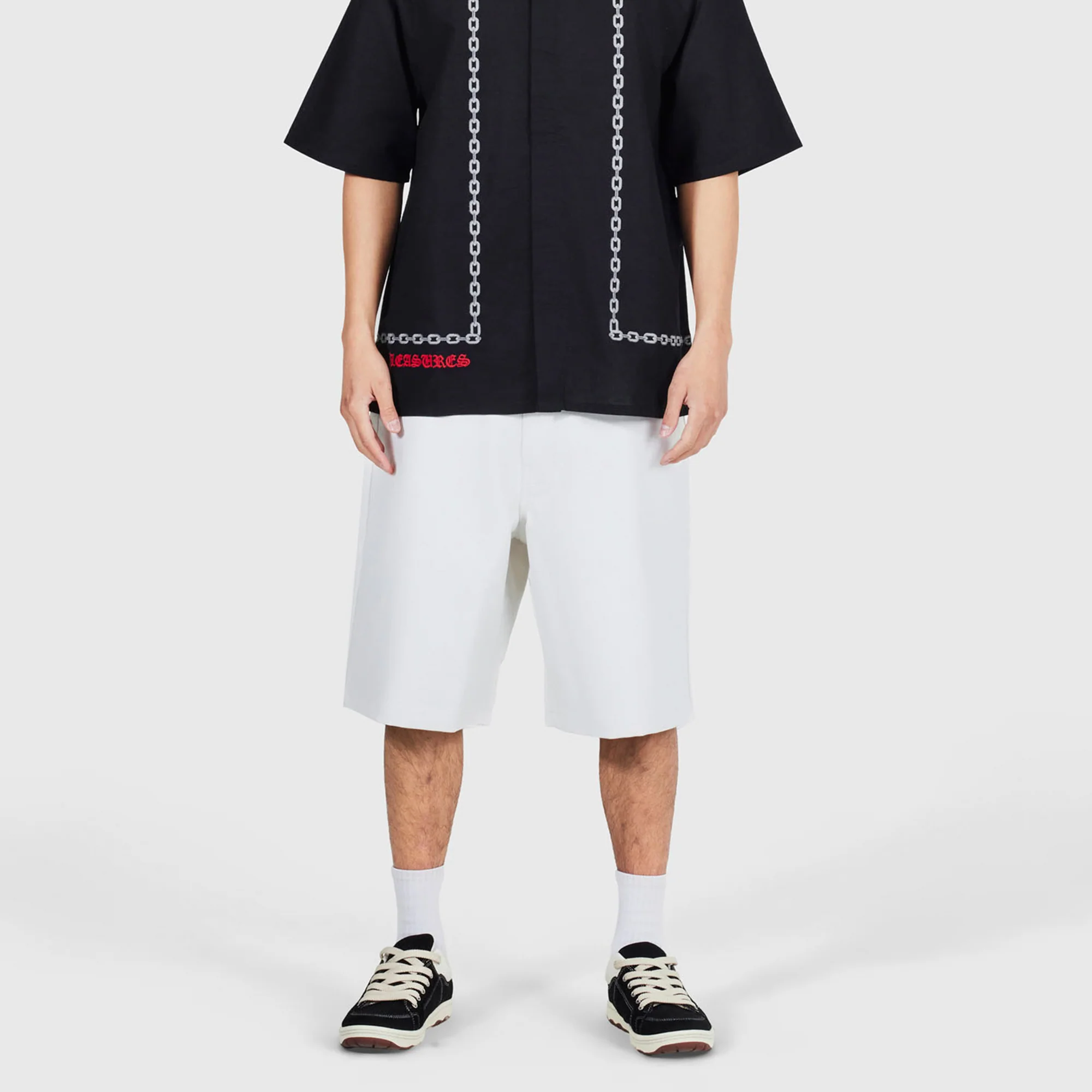 Pleasures Mens Plaster Baggy Shorts - Image 2