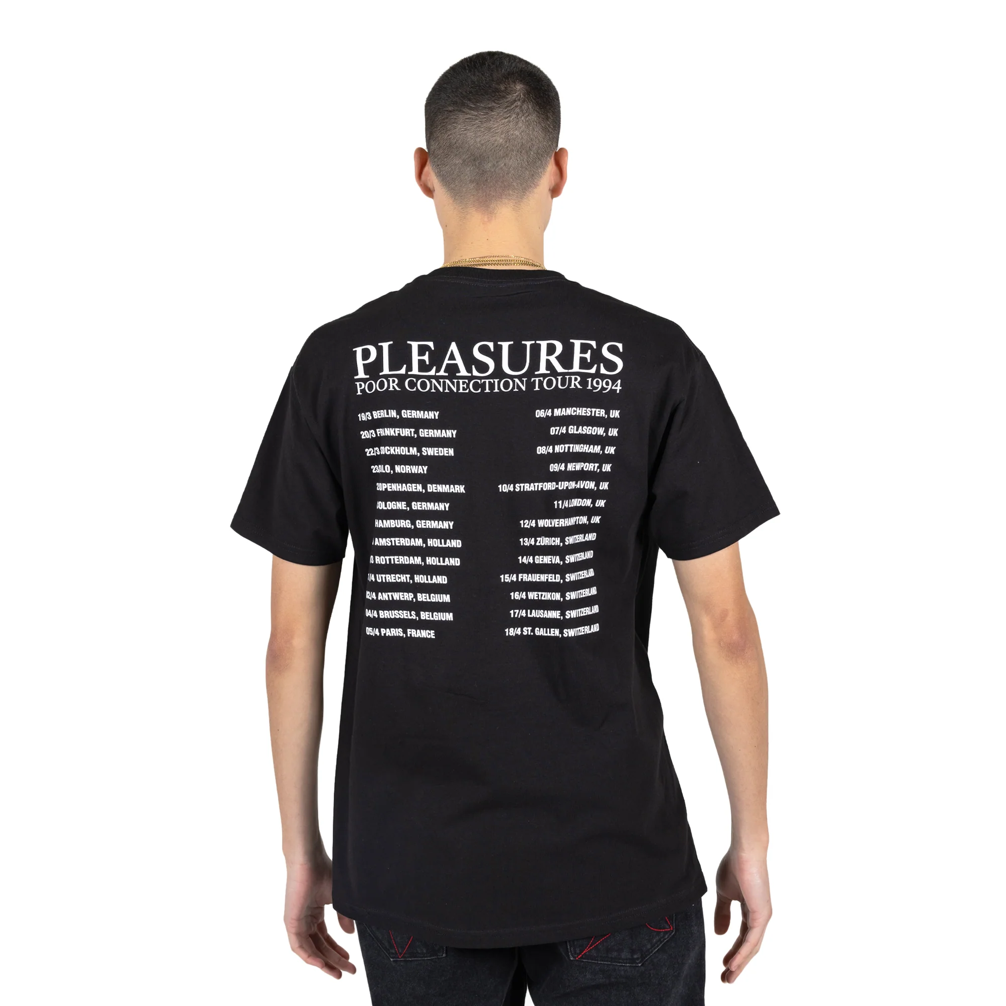 Pleasures Mens Poor Connection SS Tee - Image 4