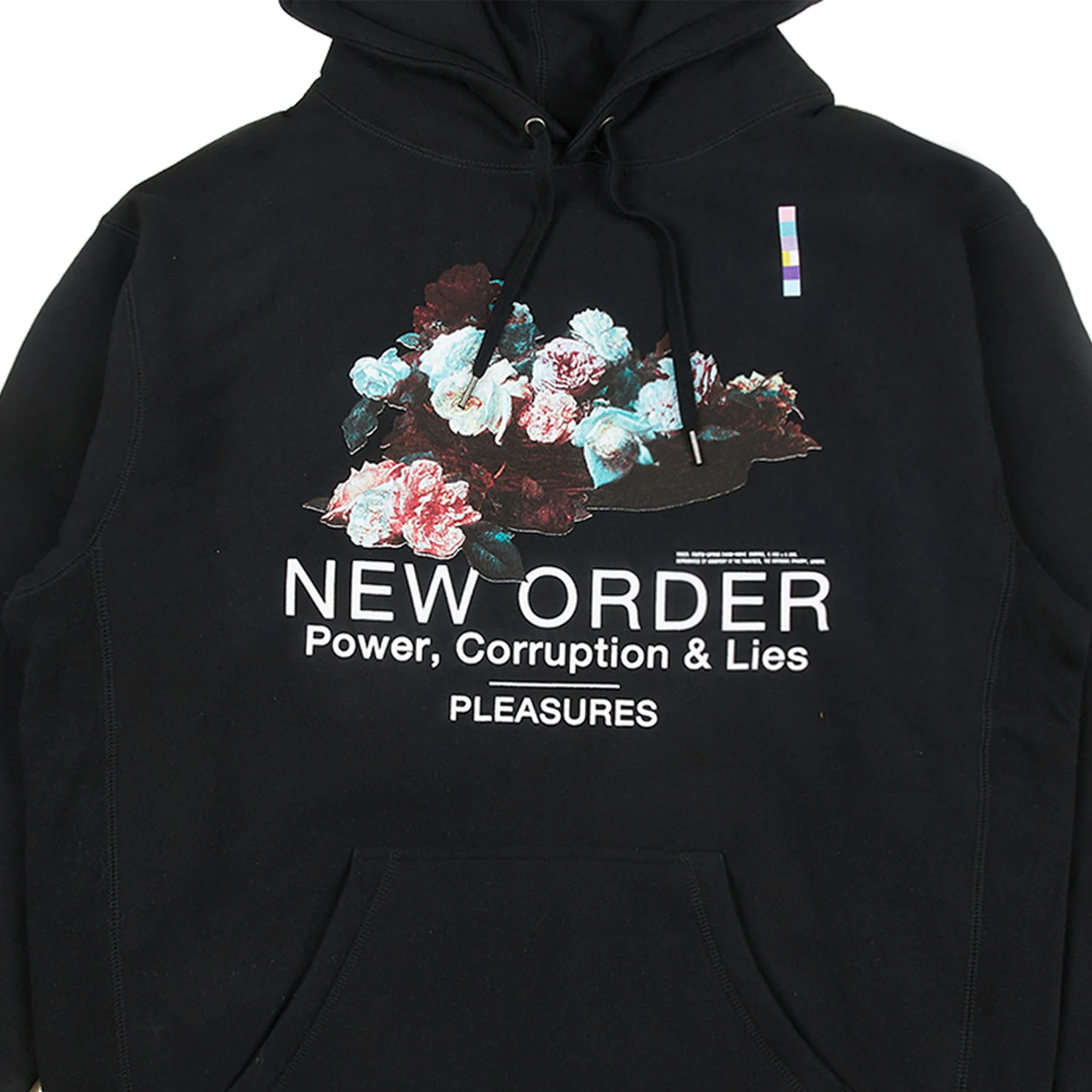 Pleasures Mens Power Premium Hoody 'Black' - Image 2