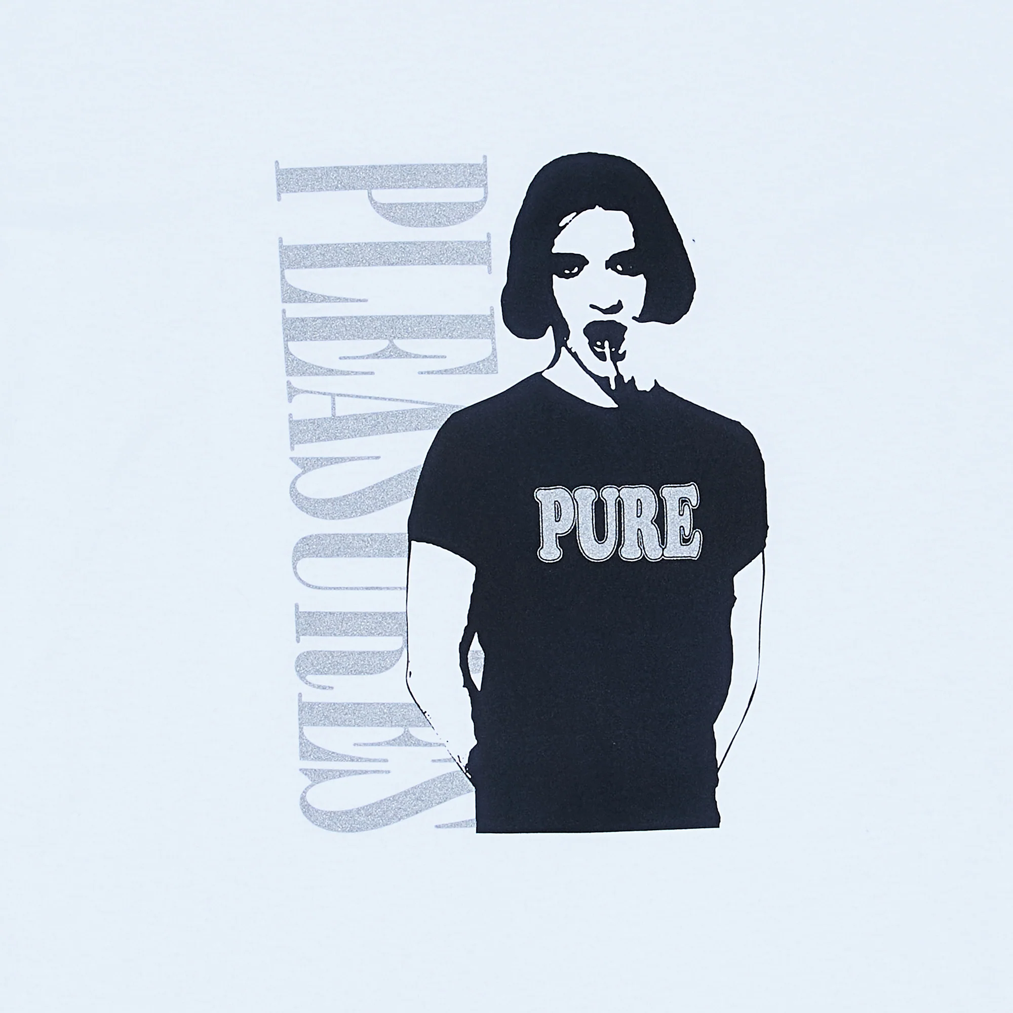 Pleasures Mens 'White' Pure T-Shirt - Image 2